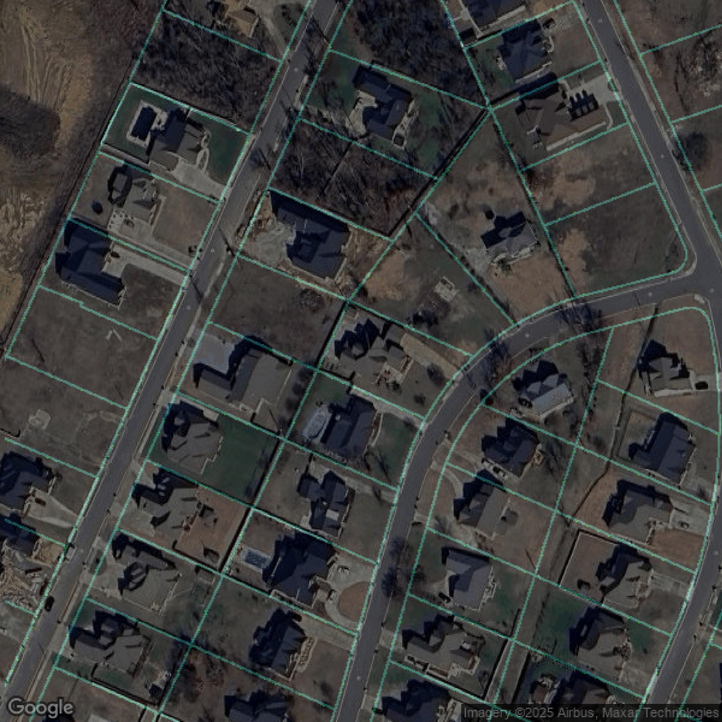 This image shows parcel data in Hamilton County created using GIS data in Equator.
