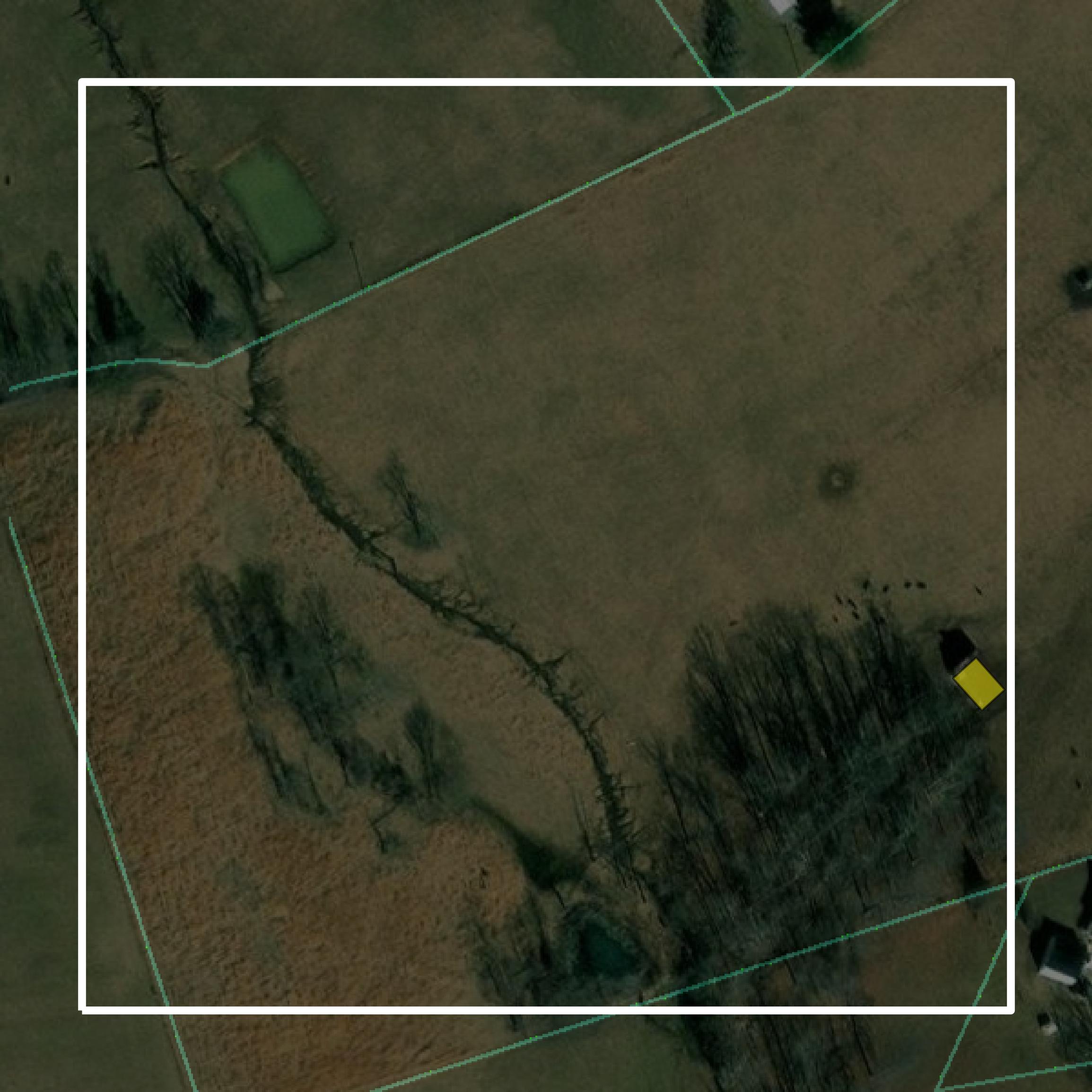 This image shows parcel and building data in Hawkins County created using GIS data in Equator.