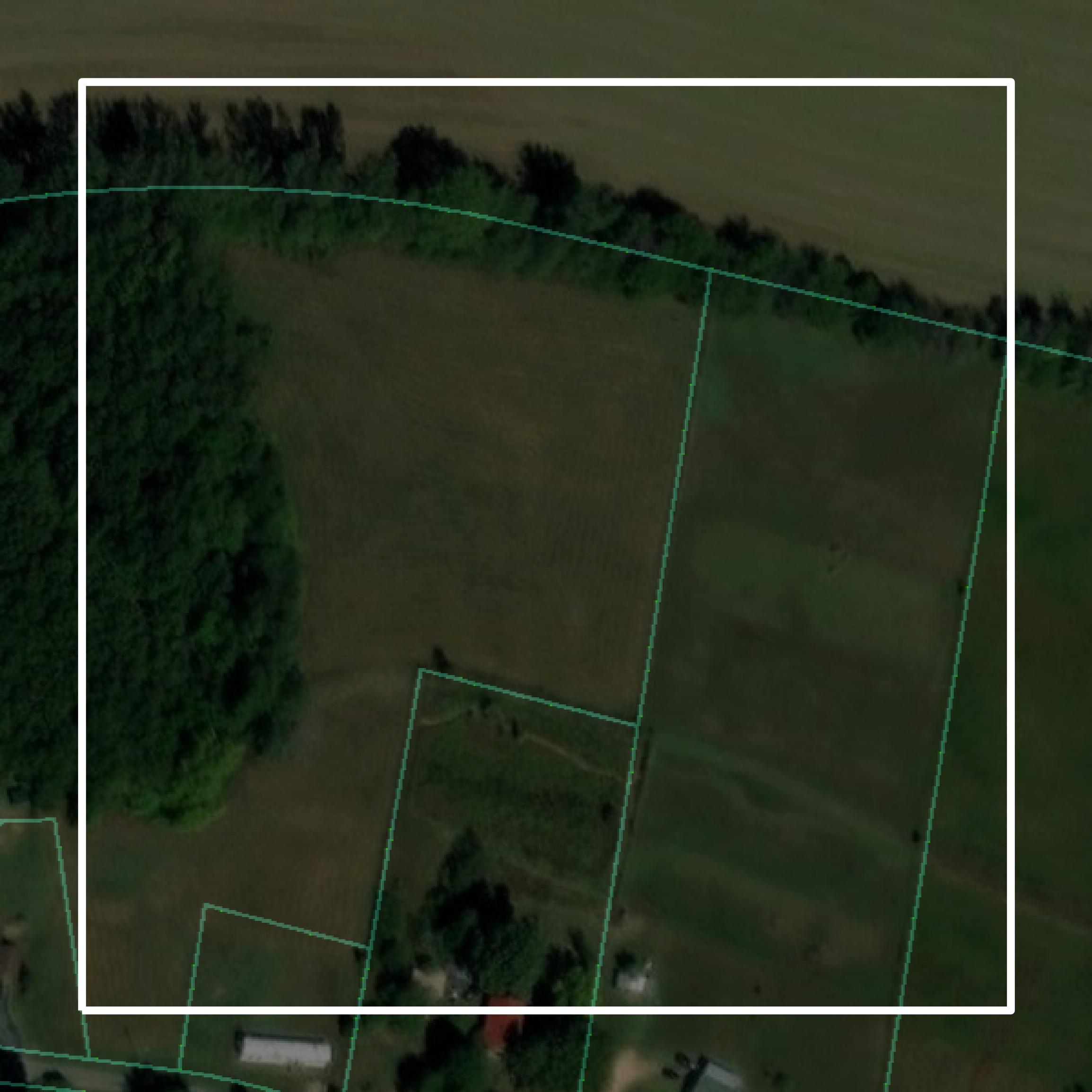 This image shows parcel and building data in Henderson County created using GIS data in Equator.