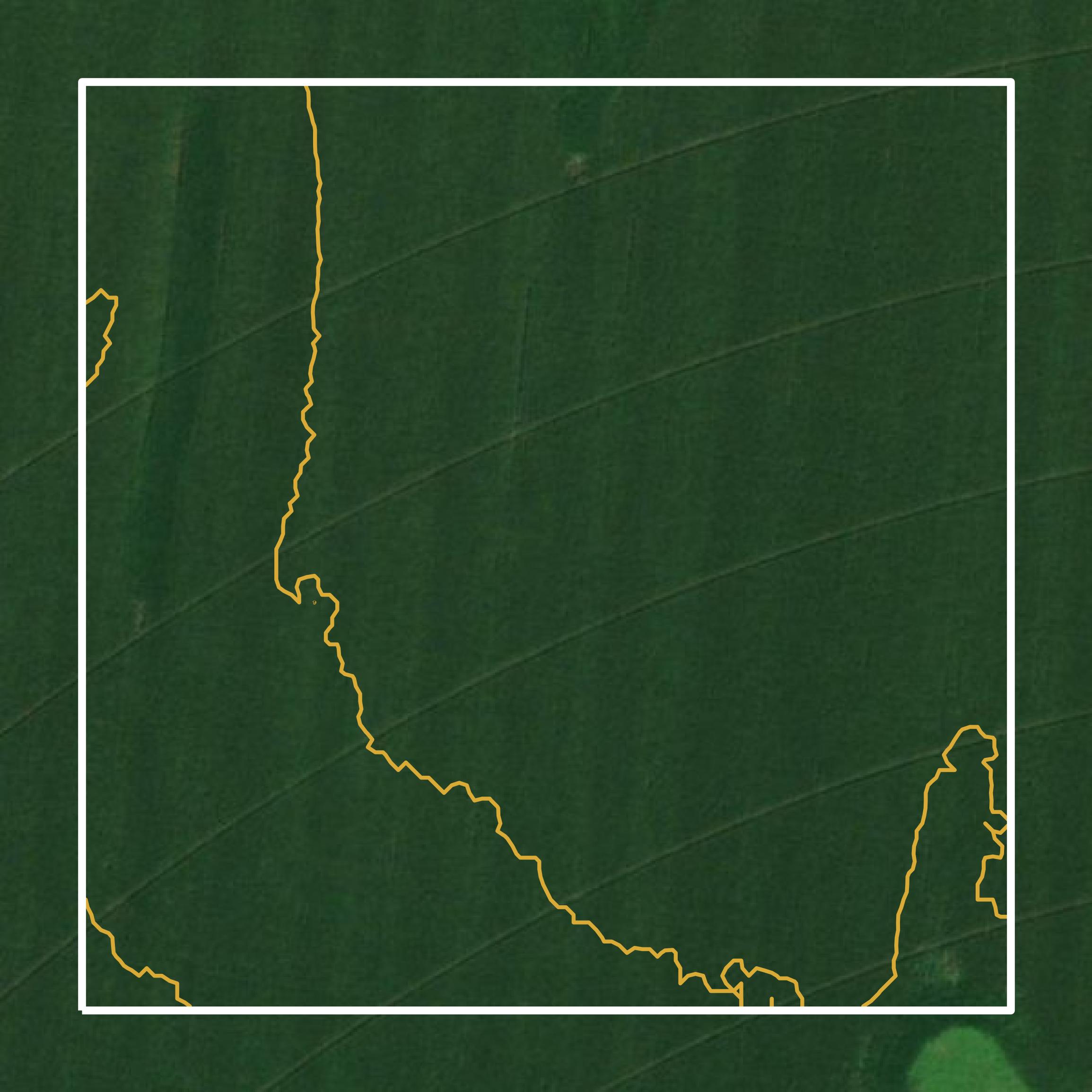 This image shows a contour map in Humphreys County created using GIS data in Equator.