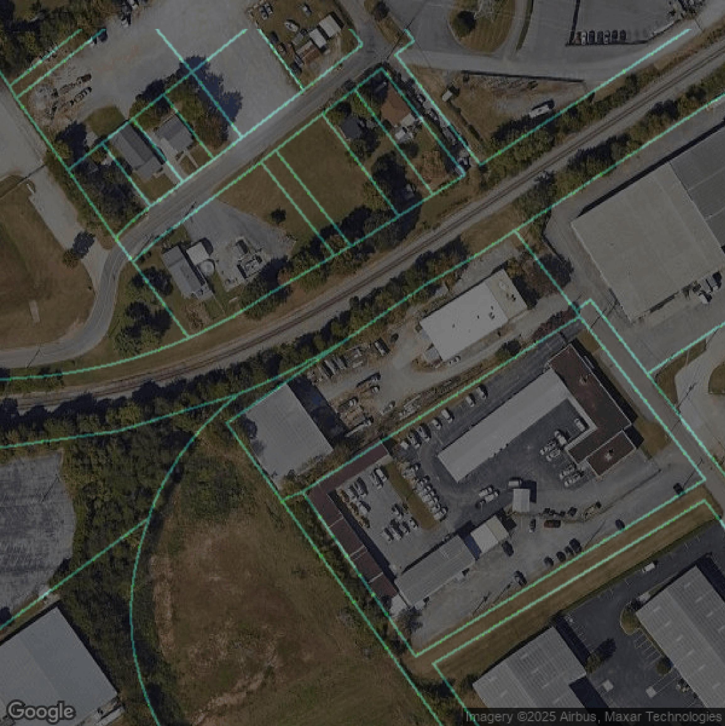 This image shows parcel data in Knox County created using GIS data in Equator.