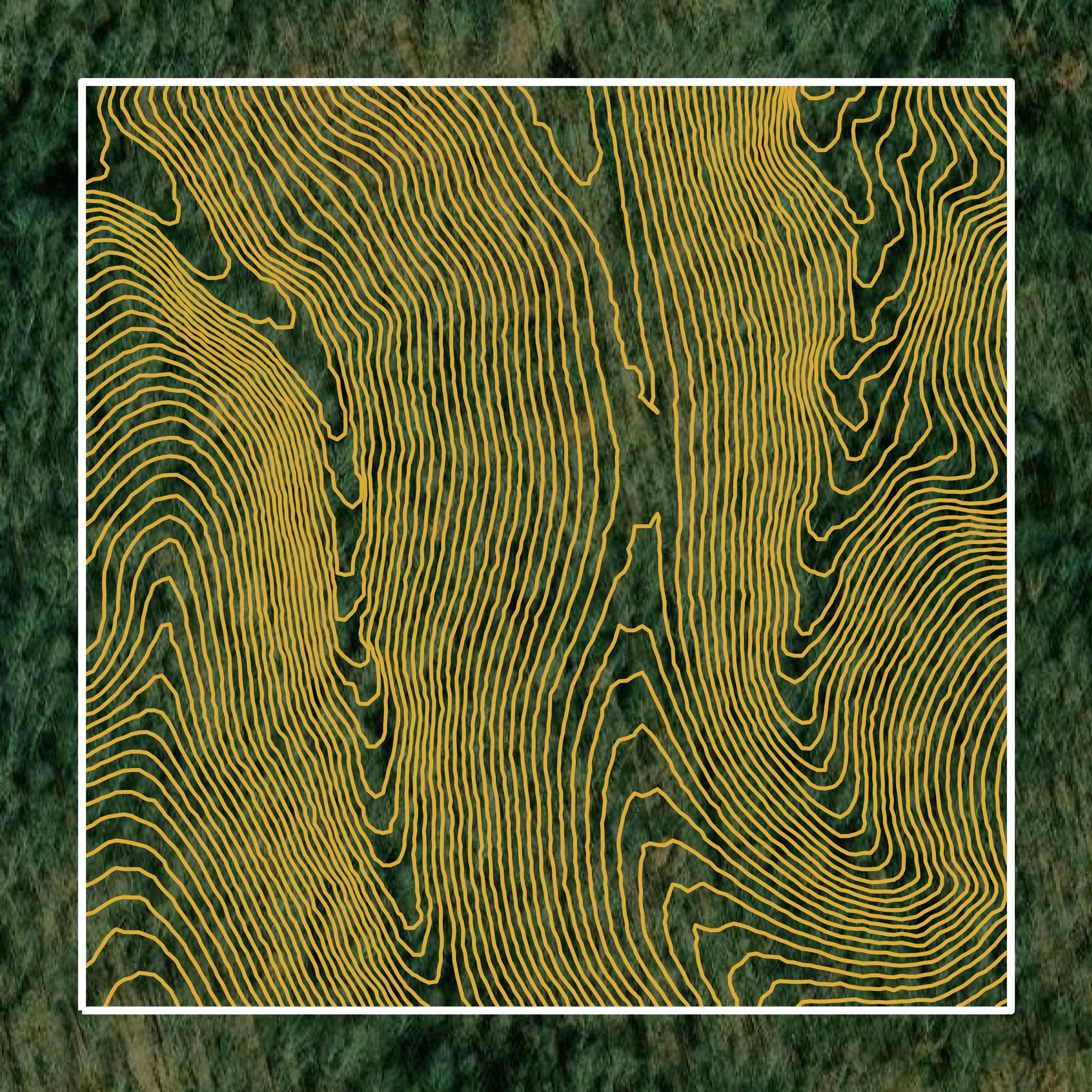 This image shows a contour map in Lewis County created using GIS data in Equator.