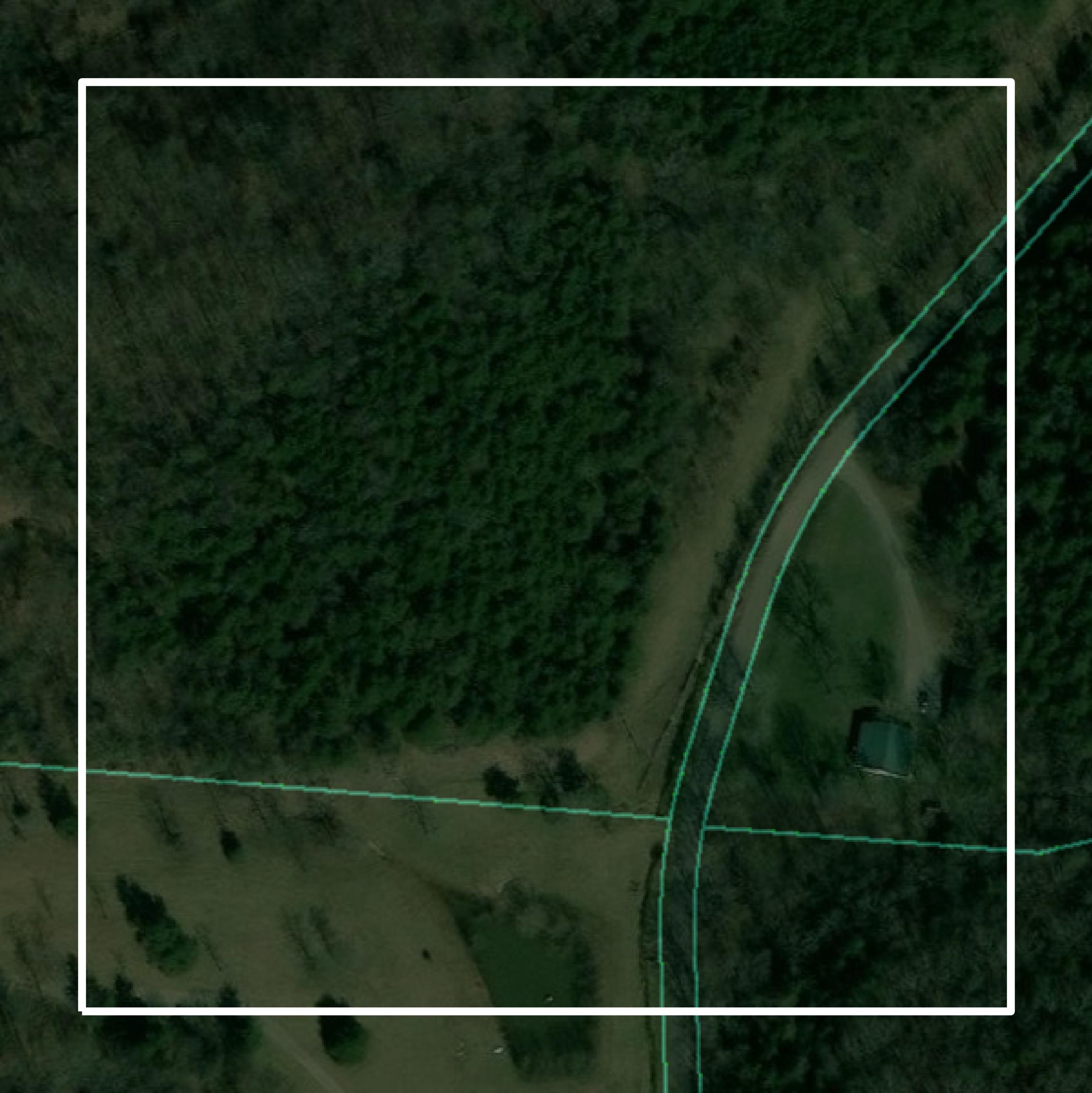 This image shows parcel and building data in Lincoln County created using GIS data in Equator.