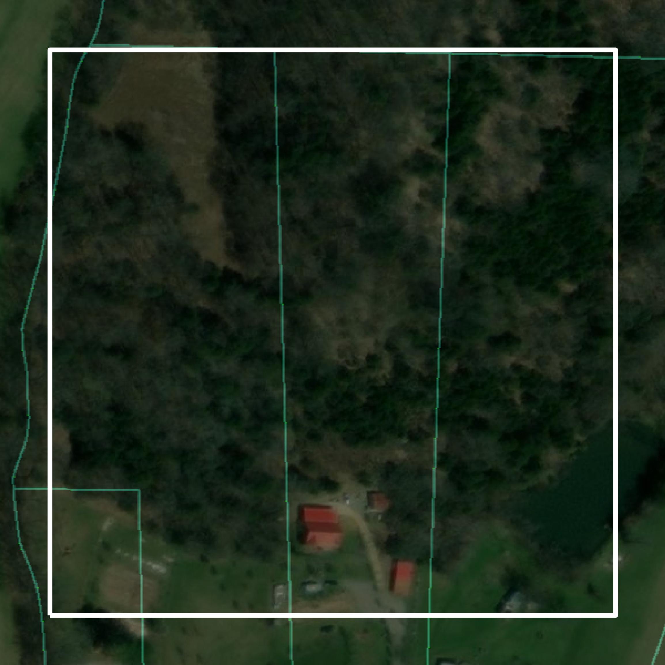 This image shows parcel and building data in Macon County created using GIS data in Equator.