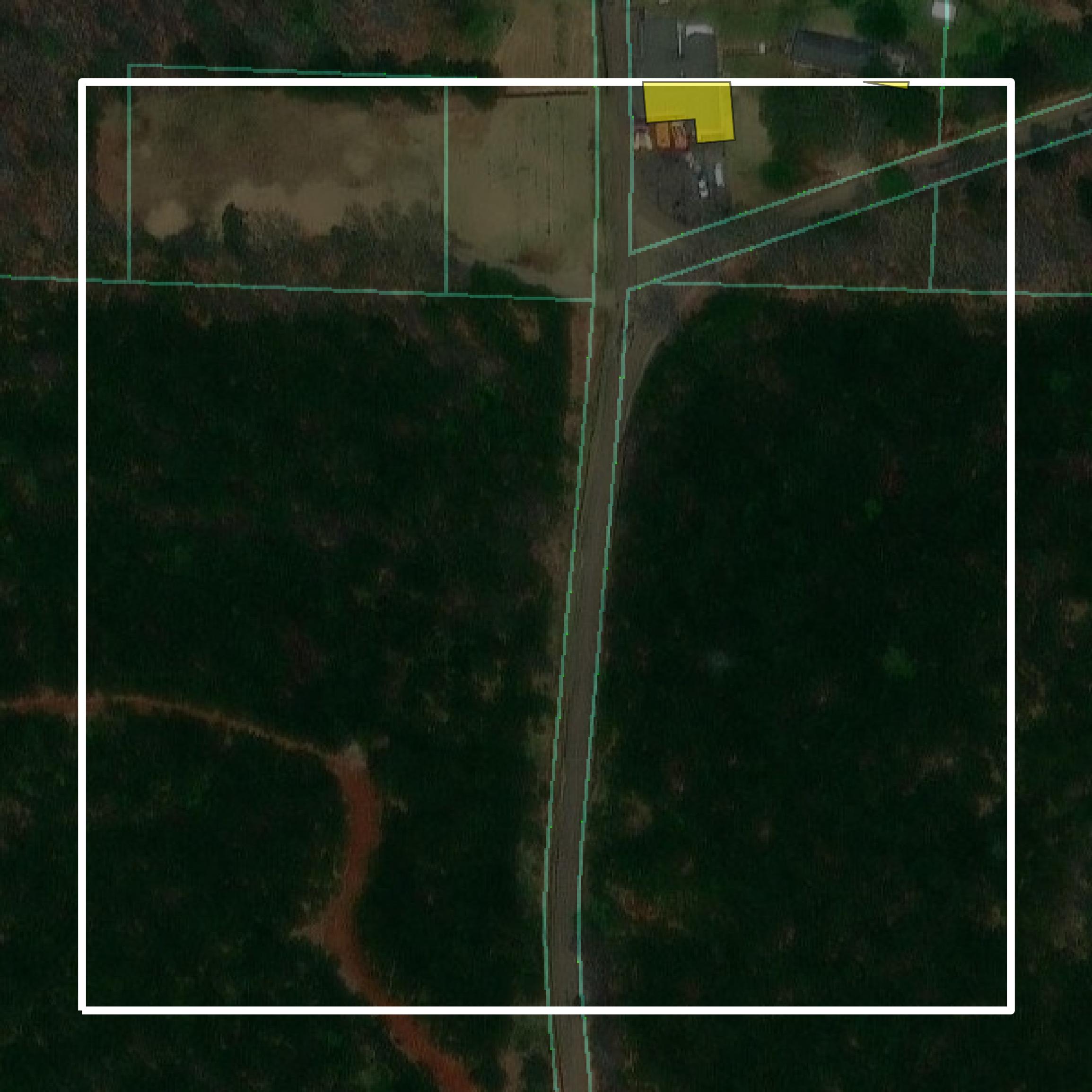 This image shows parcel and building data in McNairy County created using GIS data in Equator.