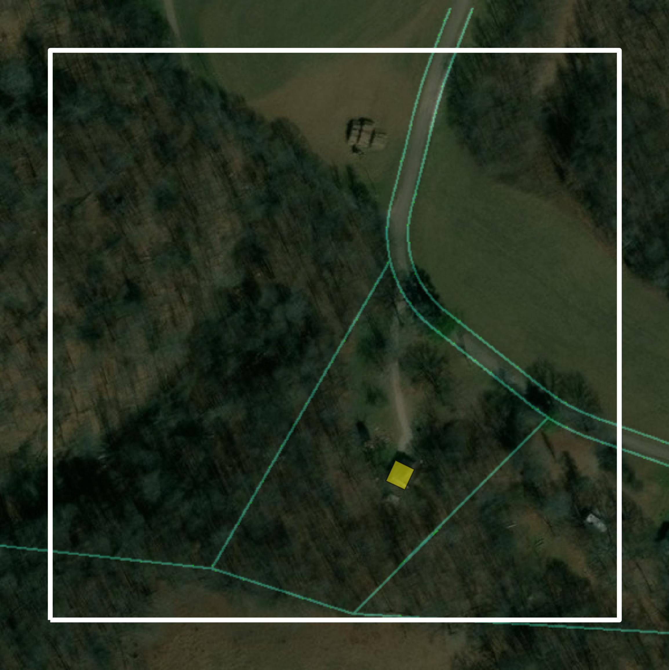 This image shows parcel and building data in Moore County created using GIS data in Equator.