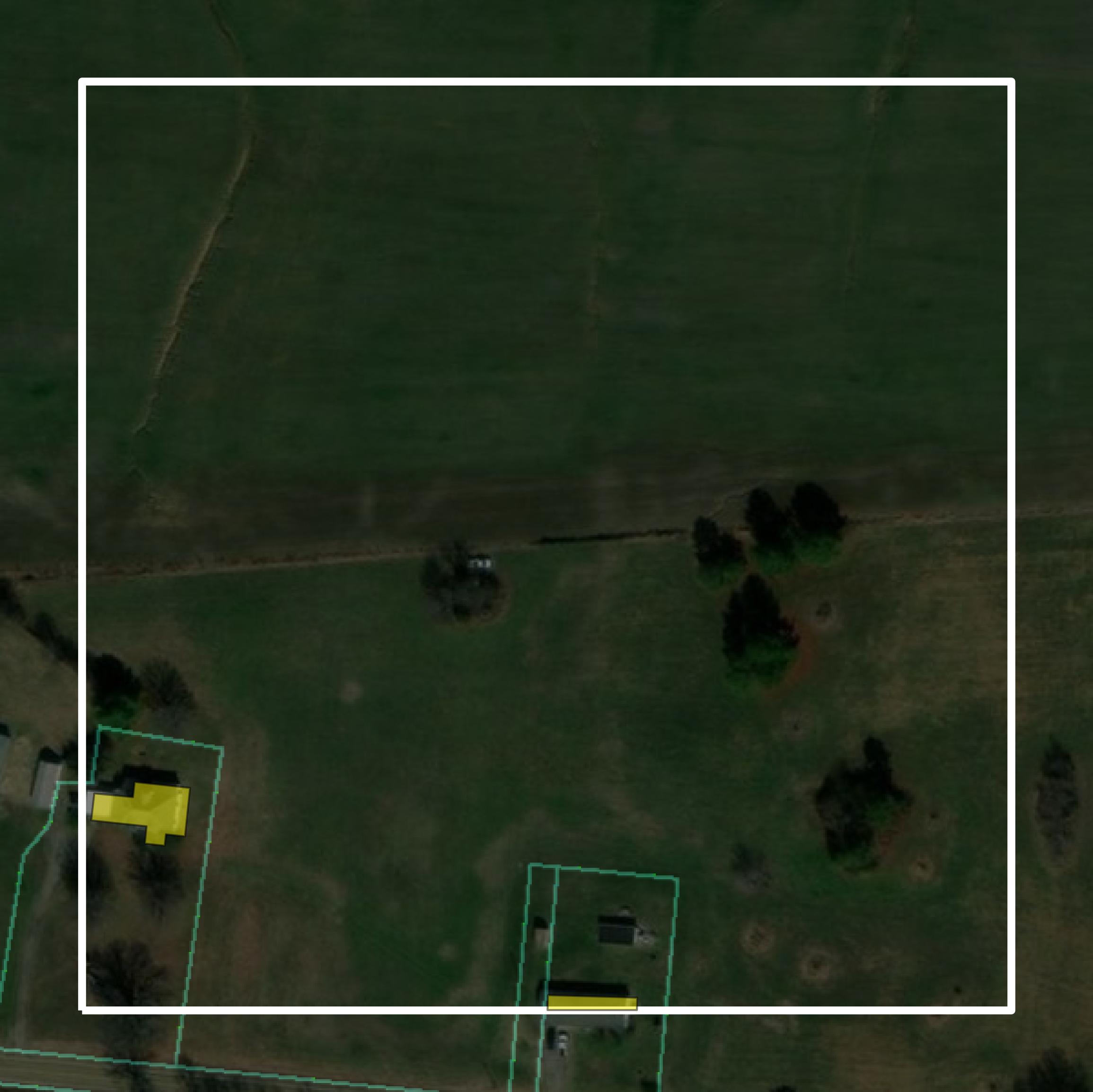 This image shows parcel and building data in Obion County created using GIS data in Equator.