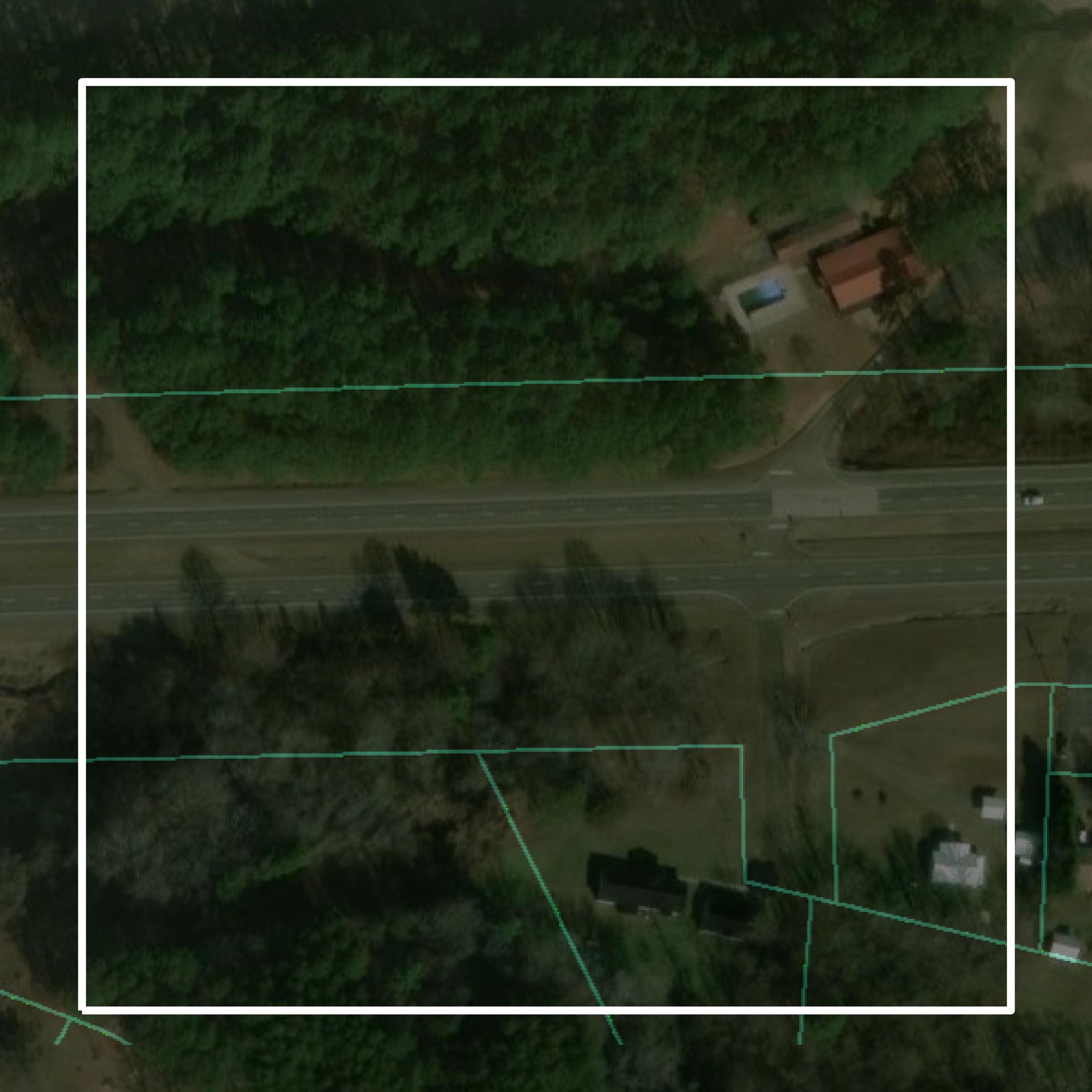 This image shows parcel and building data in Polk County created using GIS data in Equator.