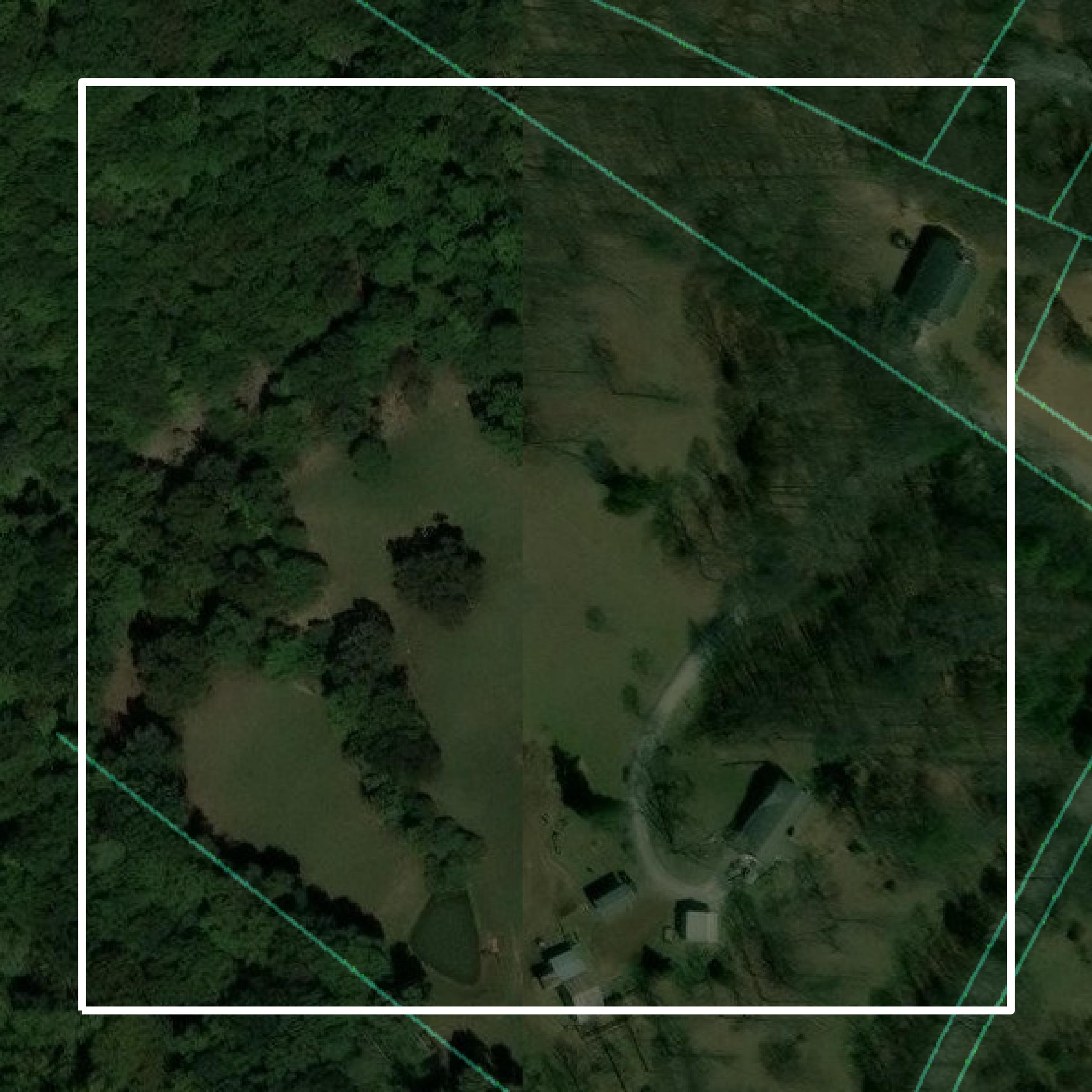 This image shows parcel and building data in Roane County created using GIS data in Equator.