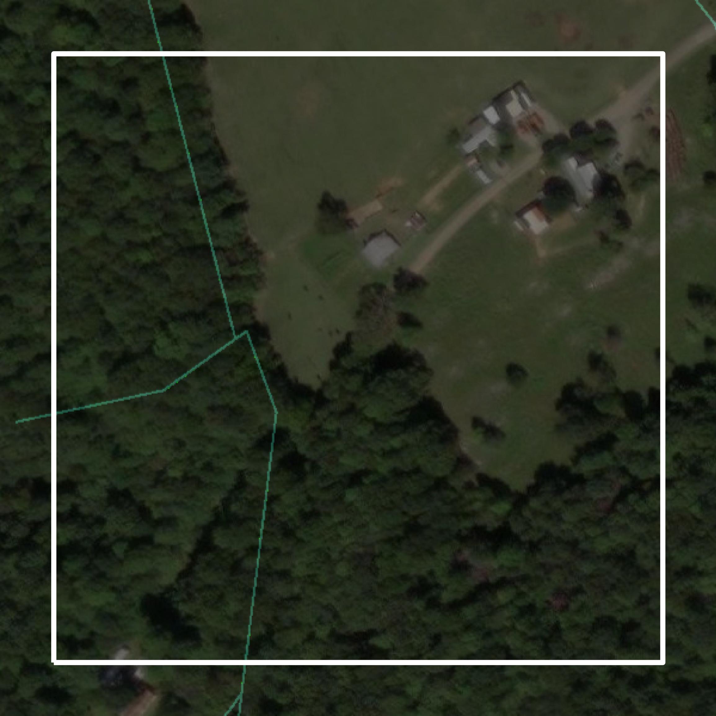 This image shows a contour map in Scott County created using GIS data in Equator.
