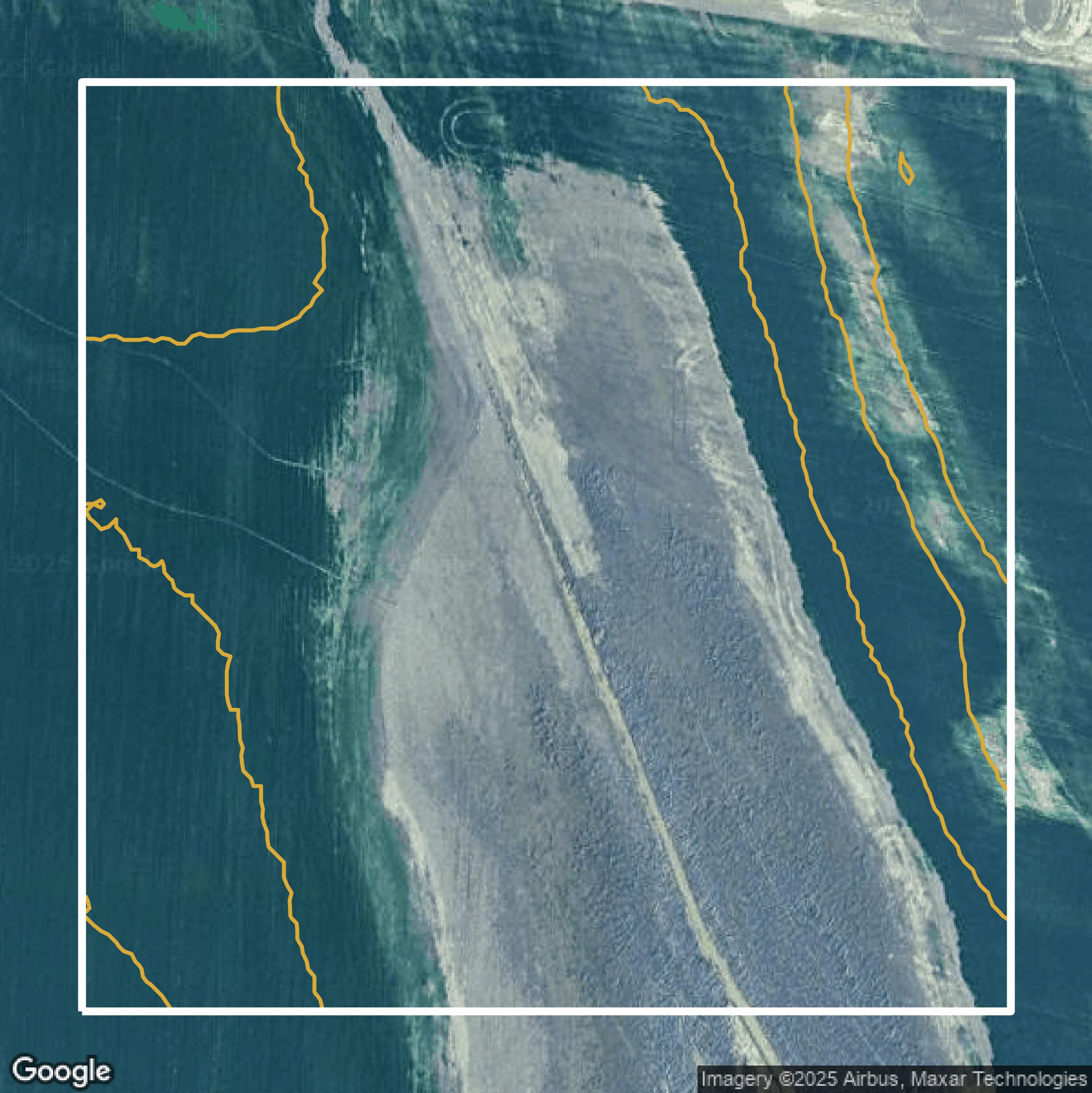 This image shows a contour map in Shelby County created using GIS data in Equator.