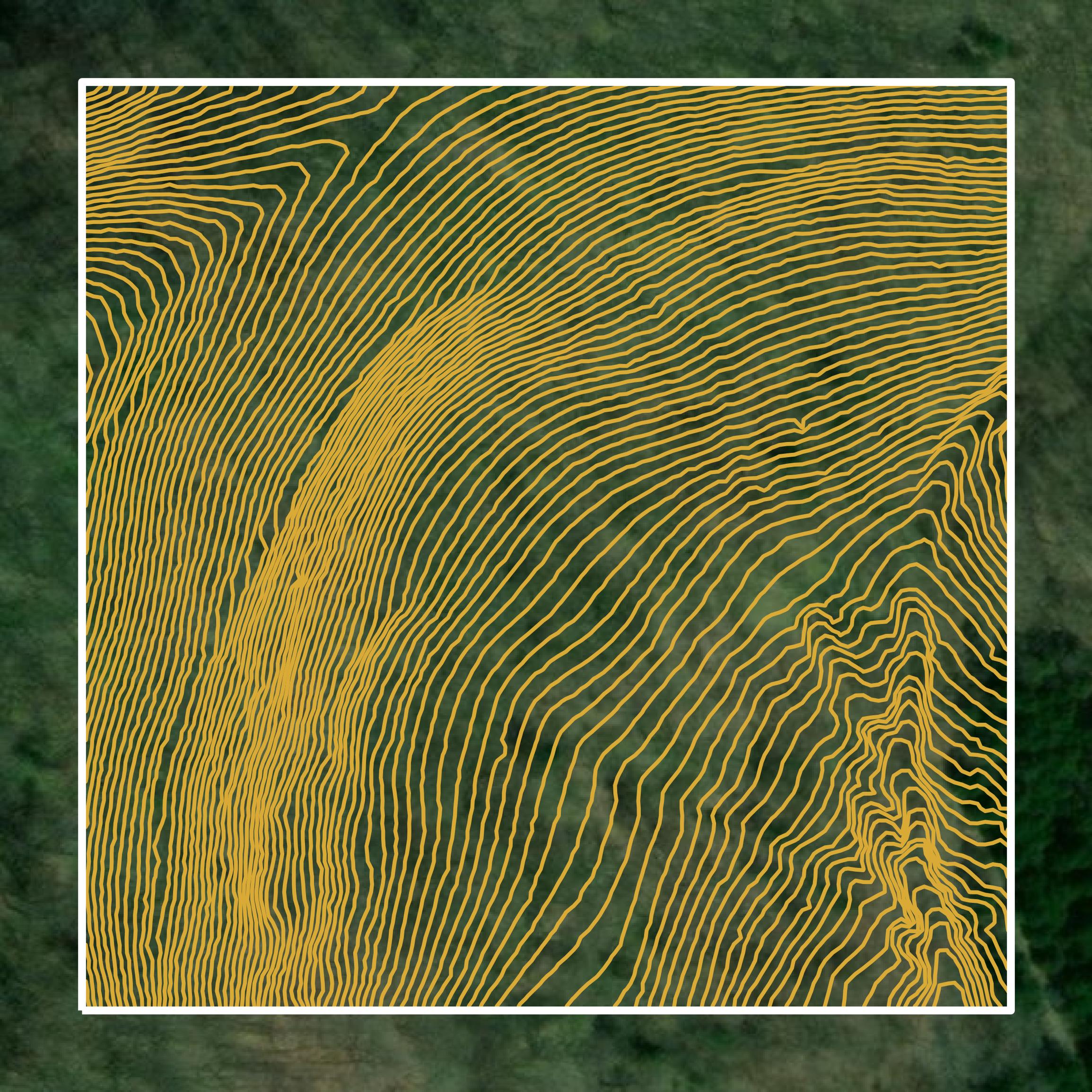 This image shows a contour map in Smith County created using GIS data in Equator.