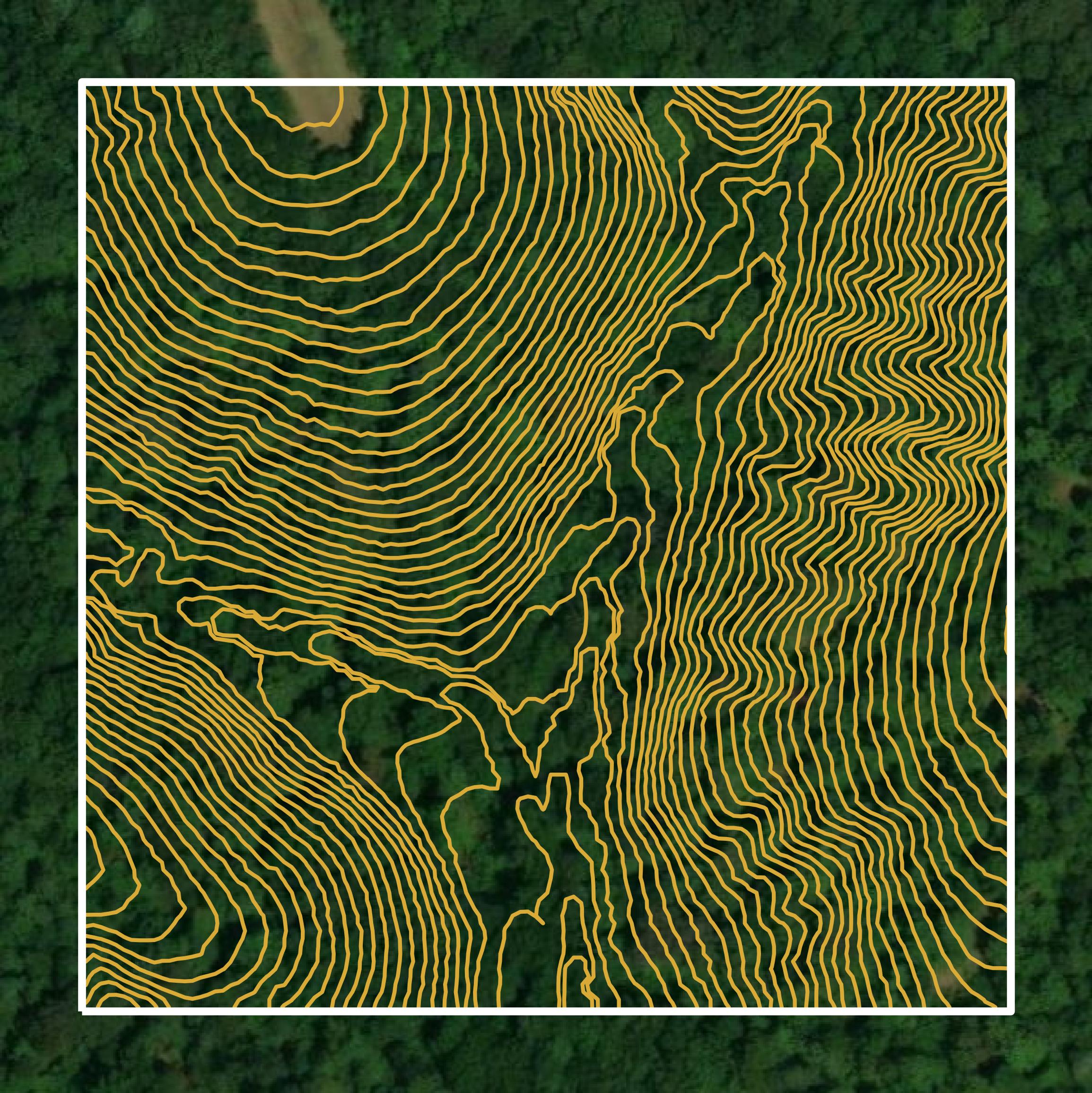 This image shows a contour map in Stewart County created using GIS data in Equator.