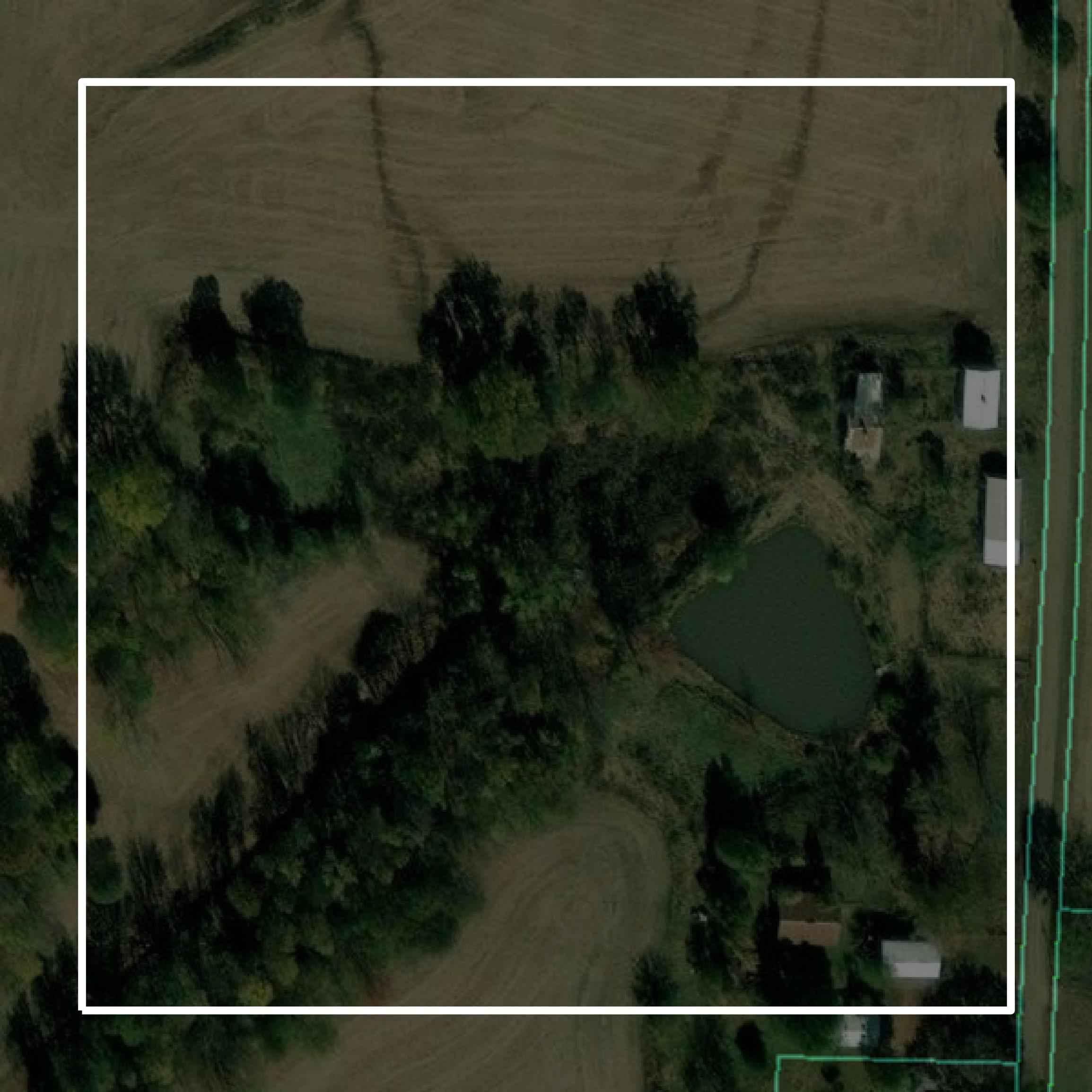 This image shows parcel and building data in Tipton County created using GIS data in Equator.