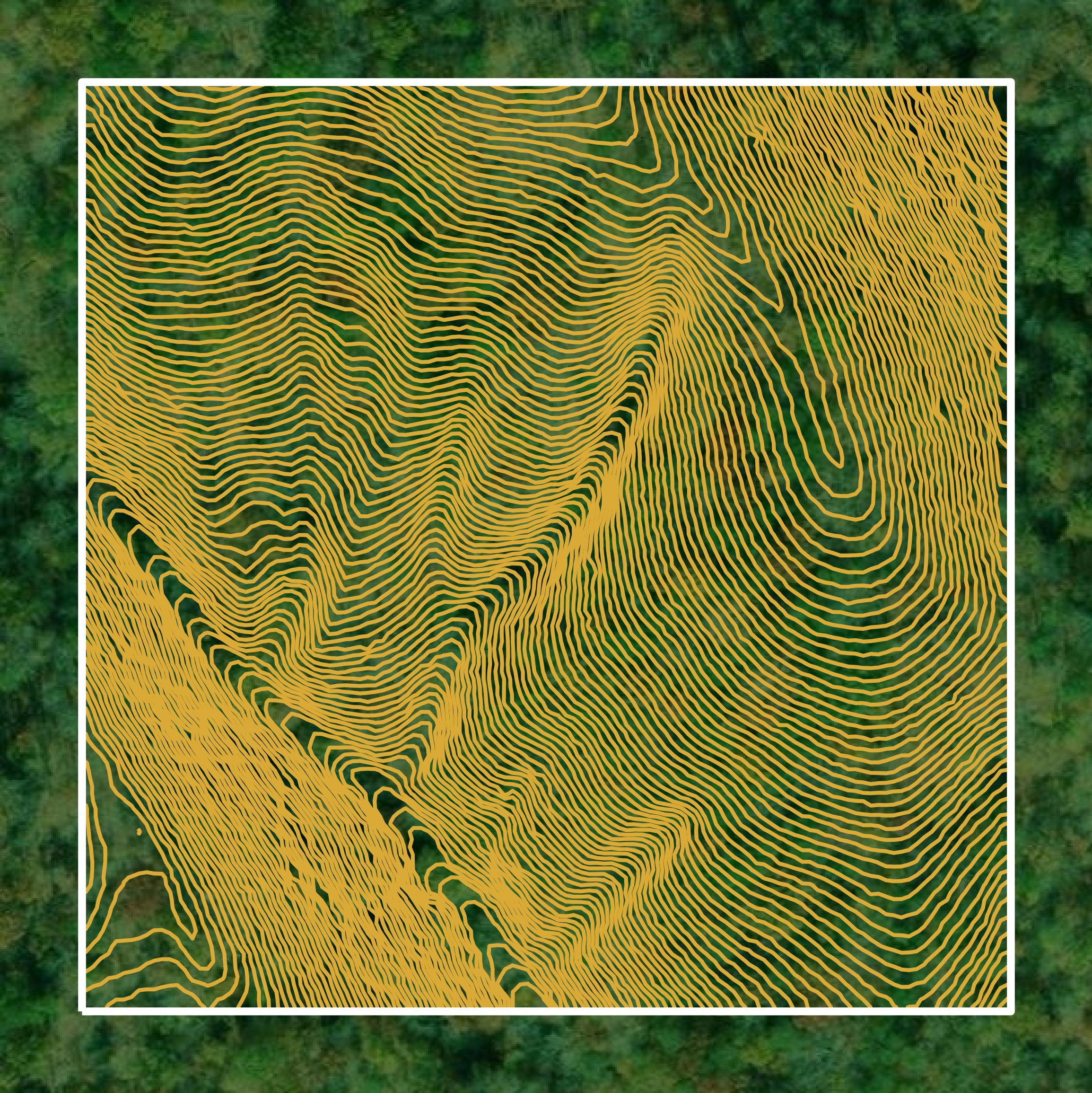 This image shows a contour map in Union County created using GIS data in Equator.
