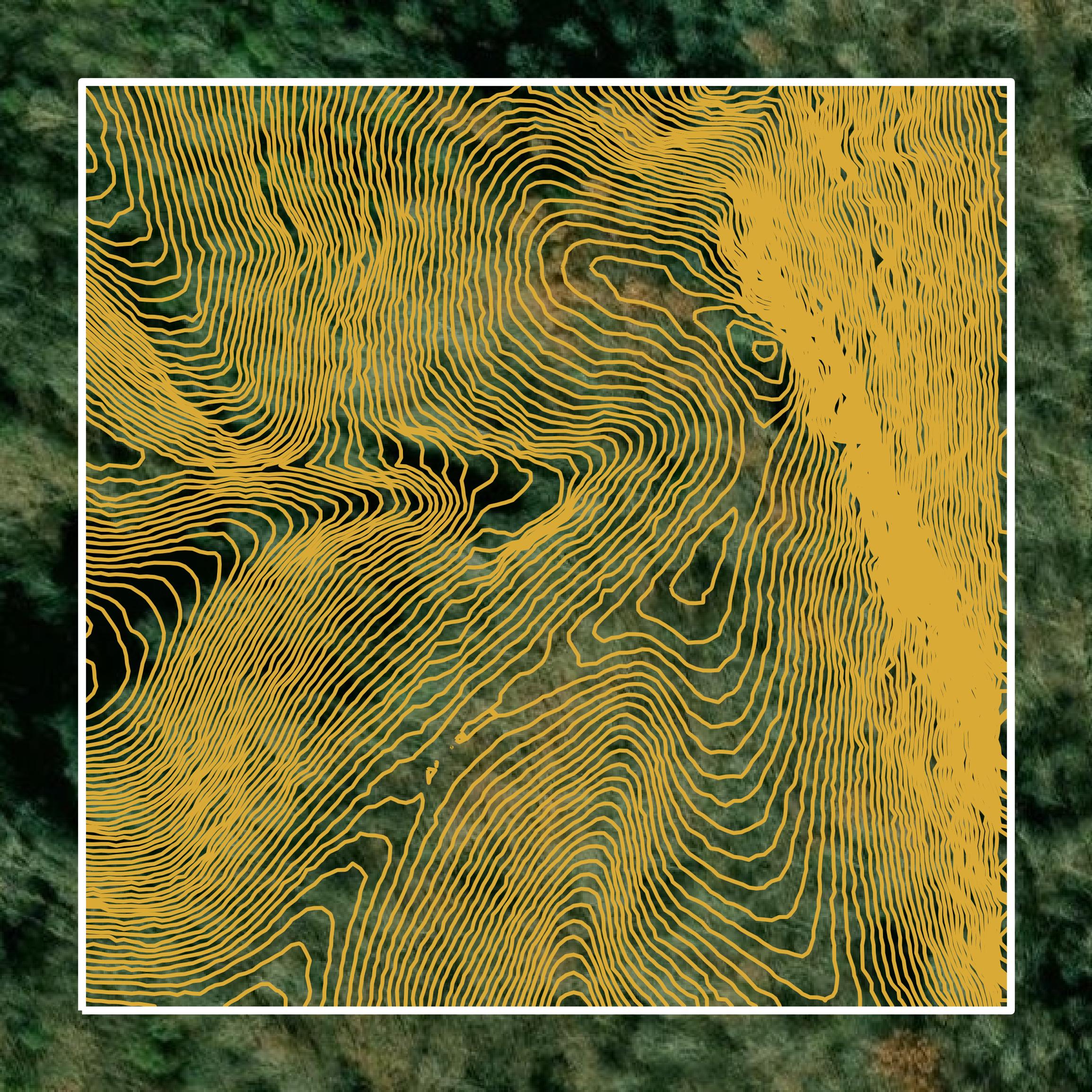 This image shows a contour map in Union County created using GIS data in Equator.