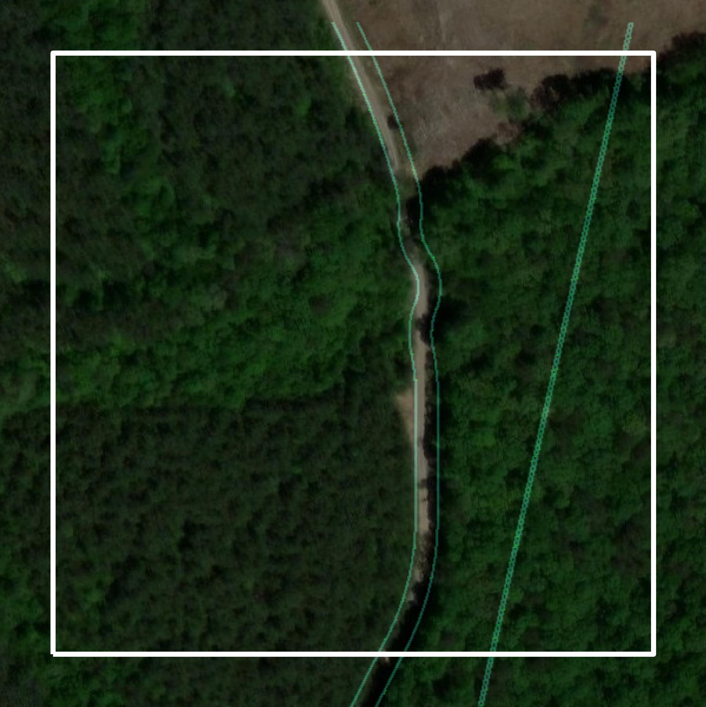 This image shows parcel and building data in White County created using GIS data in Equator.