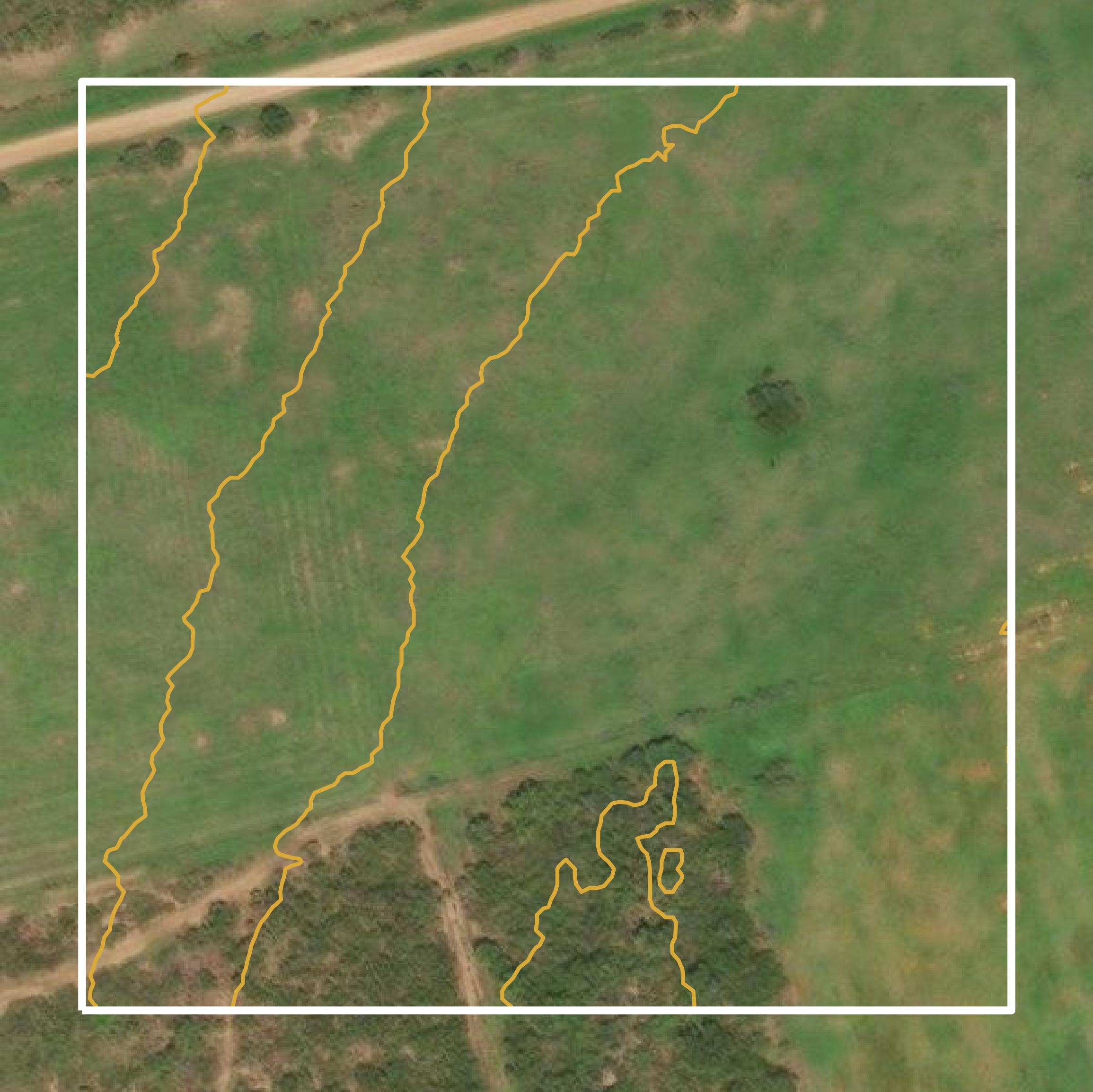 This image shows a contour map in Atascosa County created using GIS data in Equator.