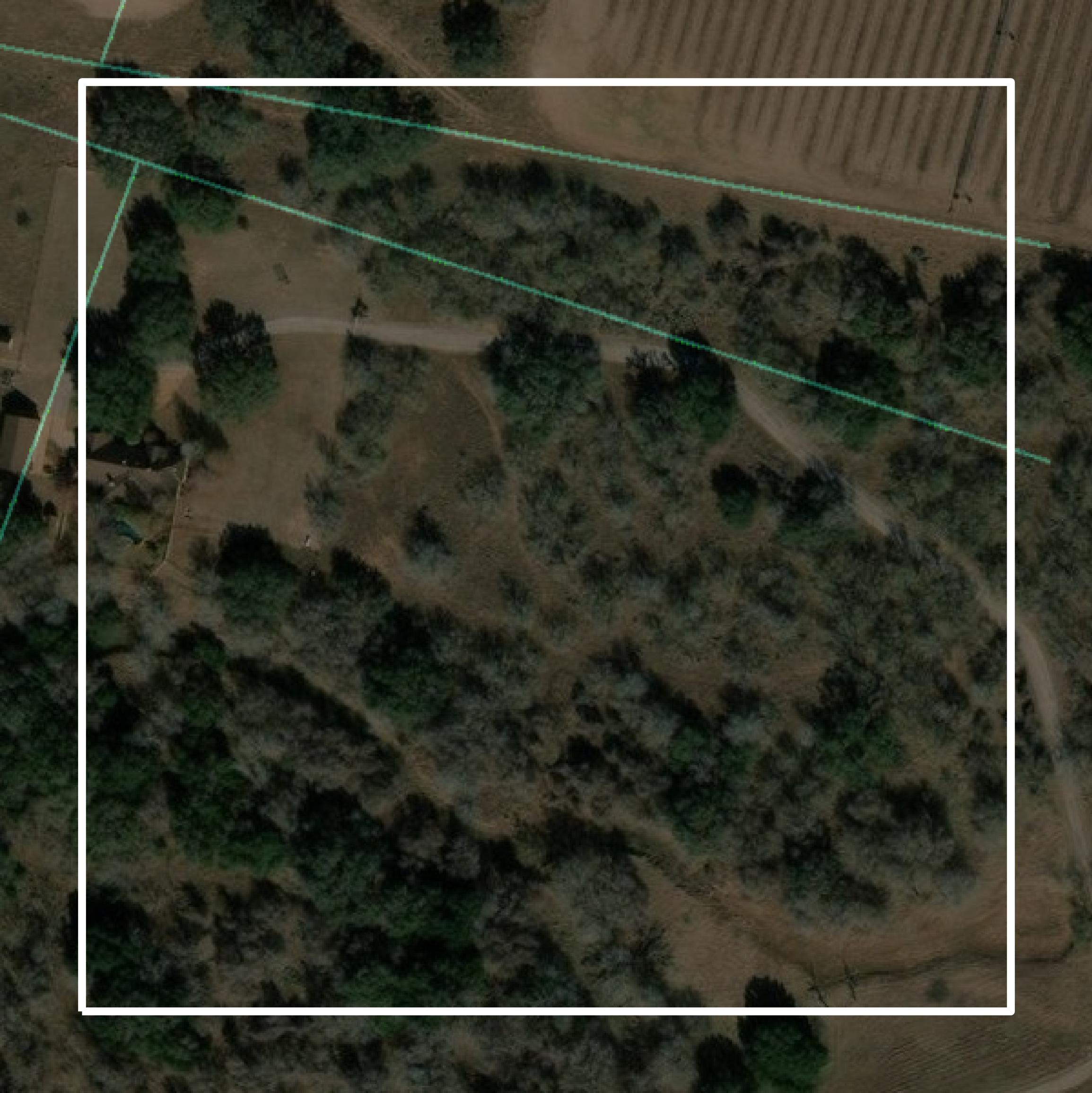 This image shows parcel and building data in Atascosa County created using GIS data in Equator.