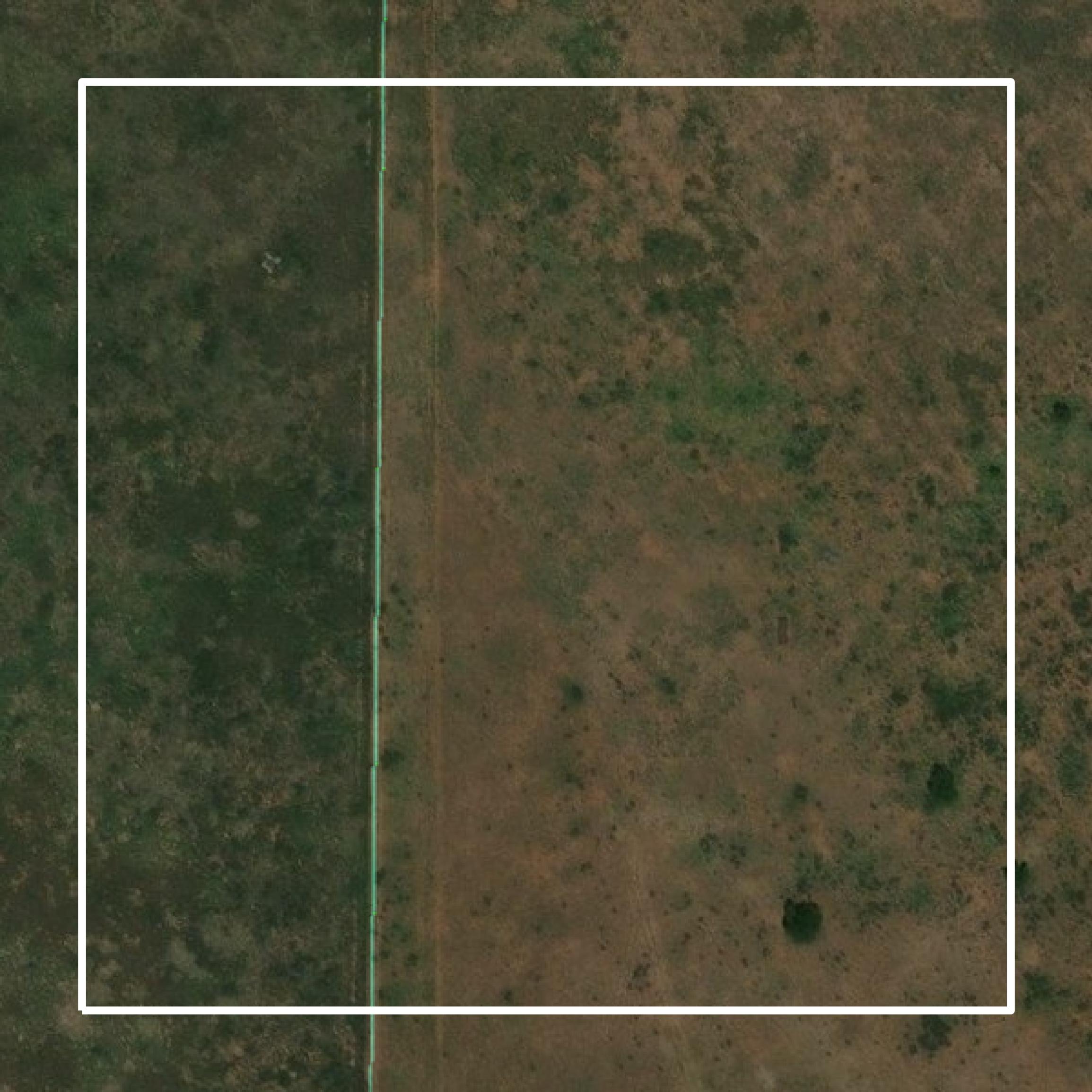This image shows parcel and building data in Bailey County created using GIS data in Equator.