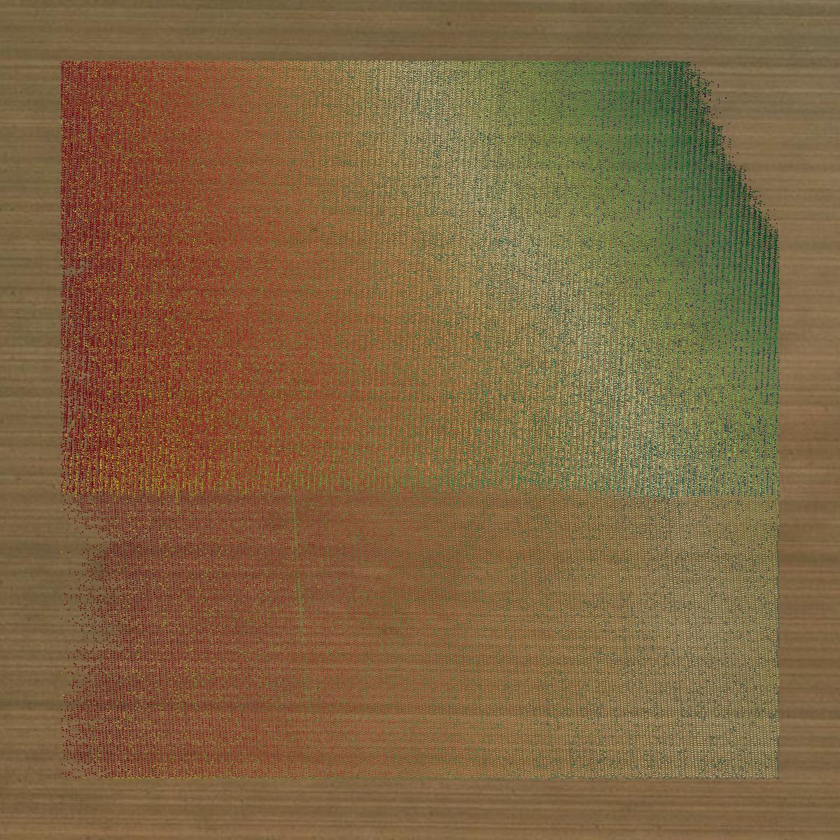 This image shows a LiDAR point cloud in Bailey County created using GIS data in Equator.