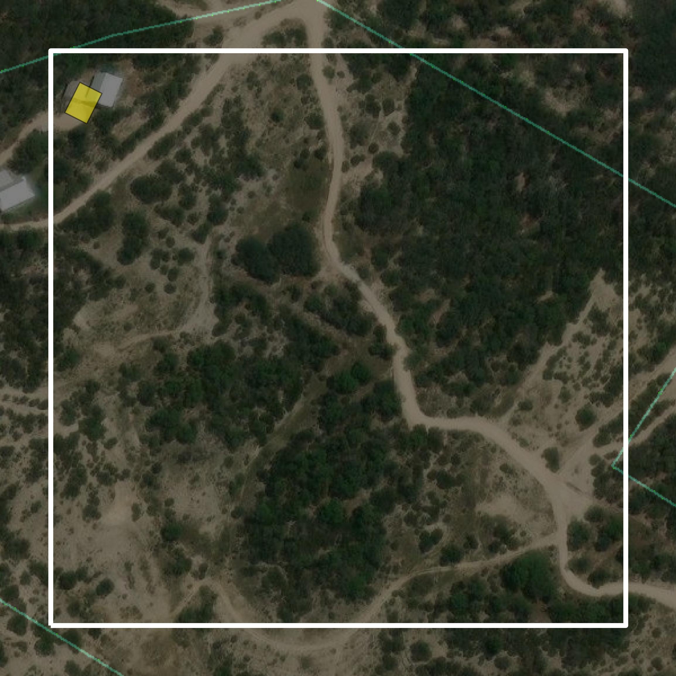 This image shows parcel and building data in Bandera County created using GIS data in Equator.
