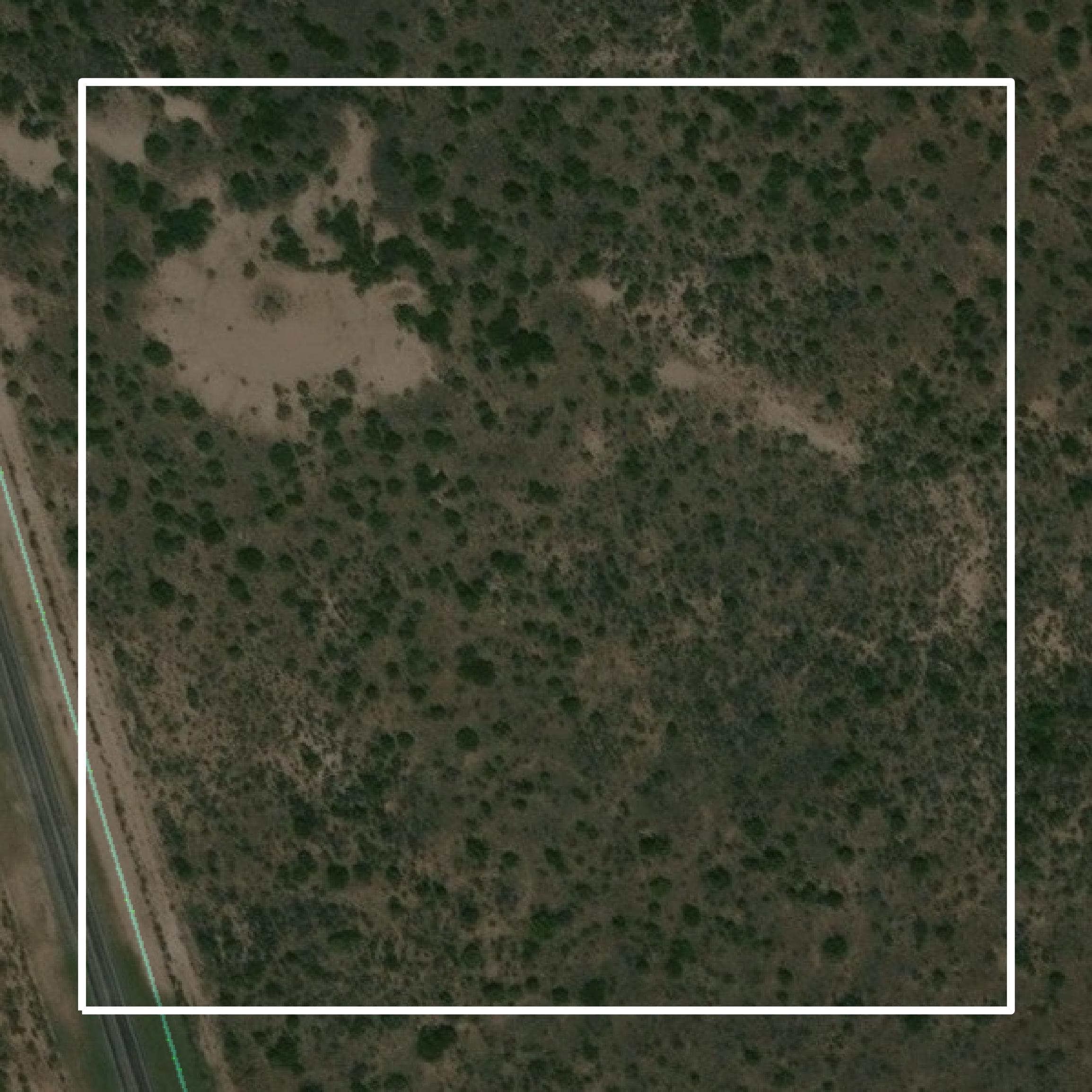 This image shows parcel and building data in Borden County created using GIS data in Equator.