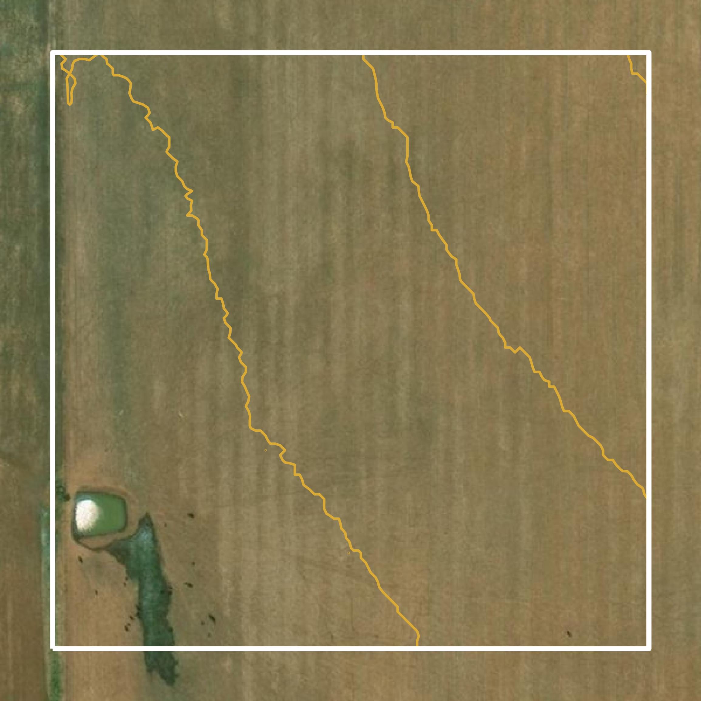 This image shows a contour map in Briscoe County created using GIS data in Equator.