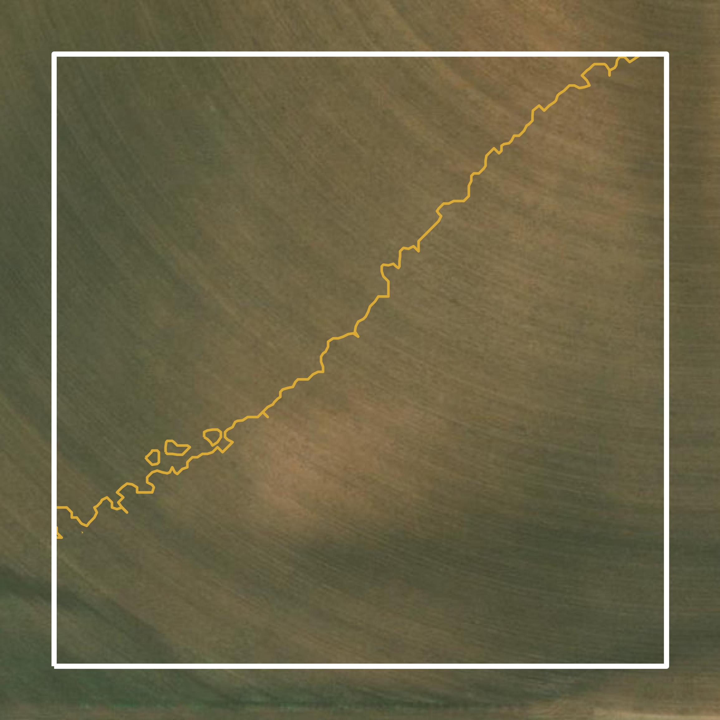This image shows a contour map in Briscoe County created using GIS data in Equator.