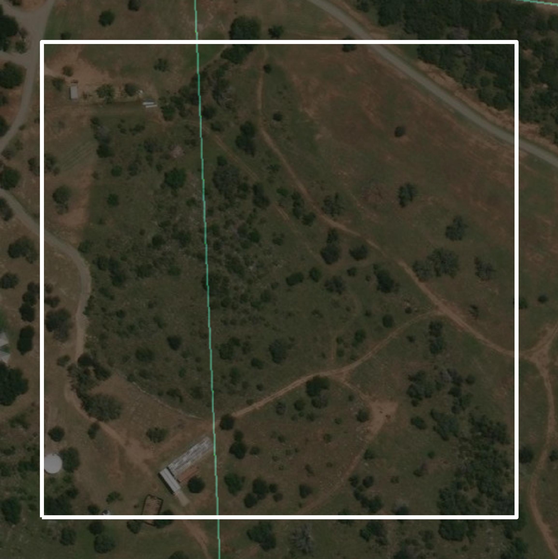 This image shows parcel and building data in Burnet County created using GIS data in Equator.