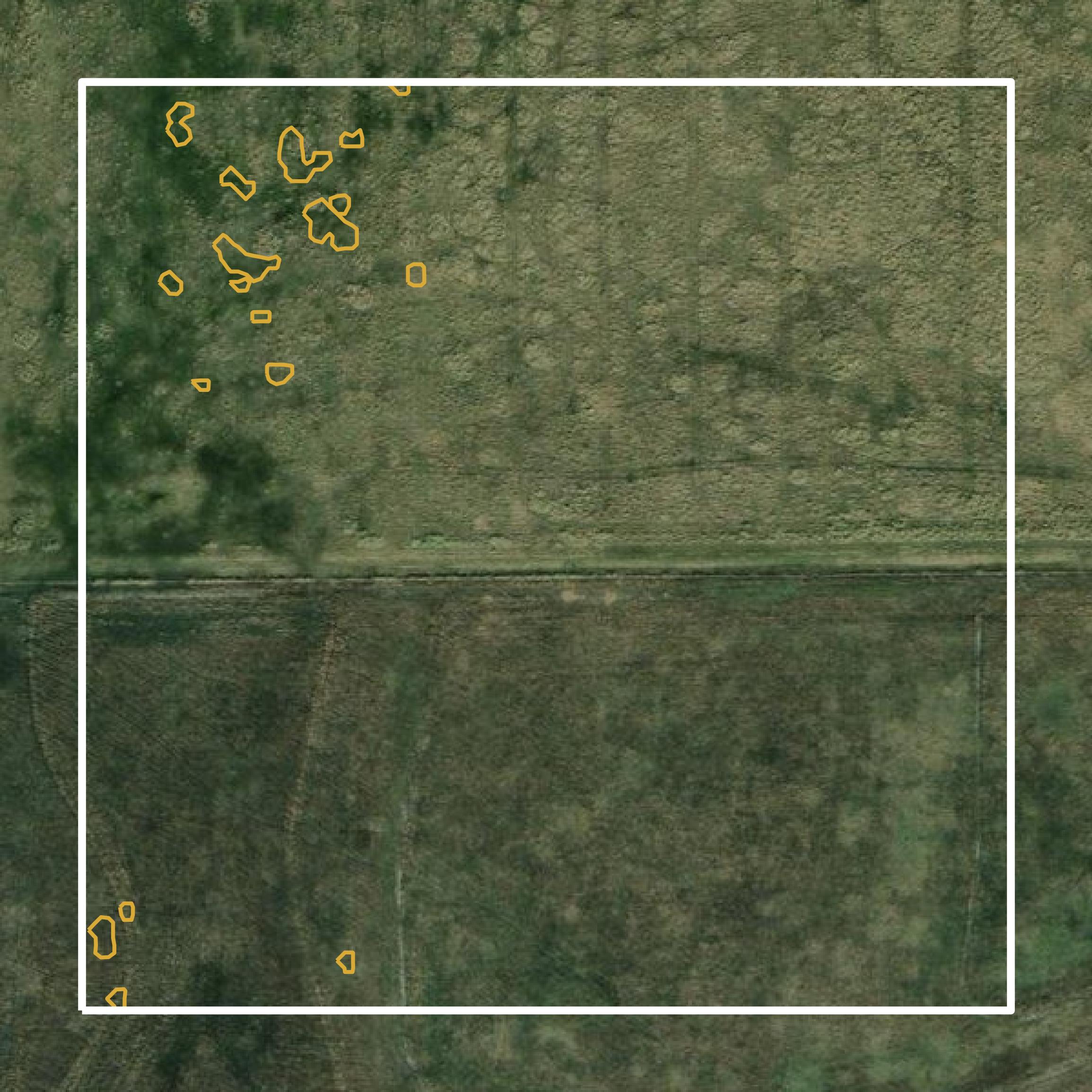 This image shows a contour map in Chambers County created using GIS data in Equator.