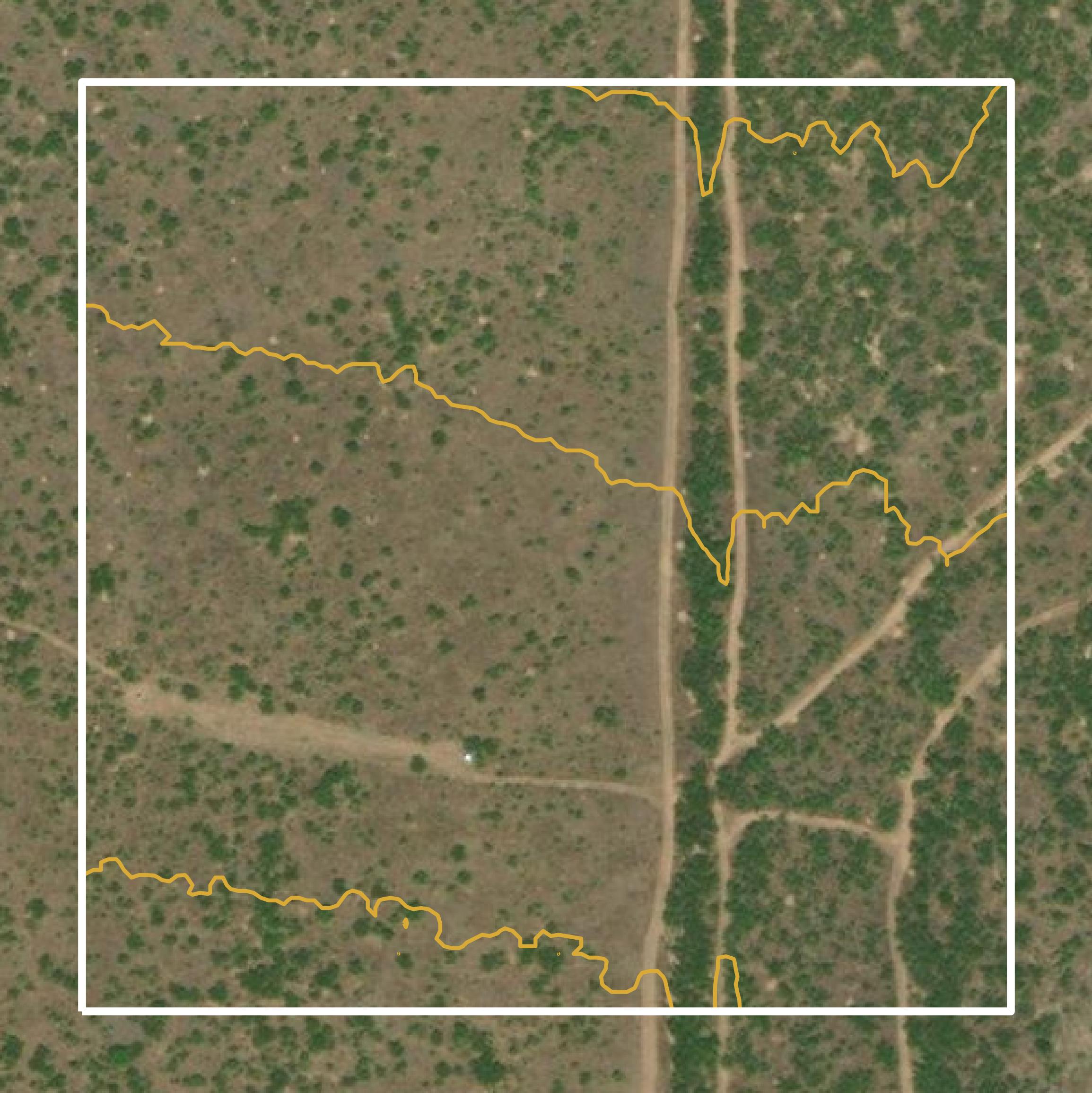 This image shows a contour map in Coleman County created using GIS data in Equator.