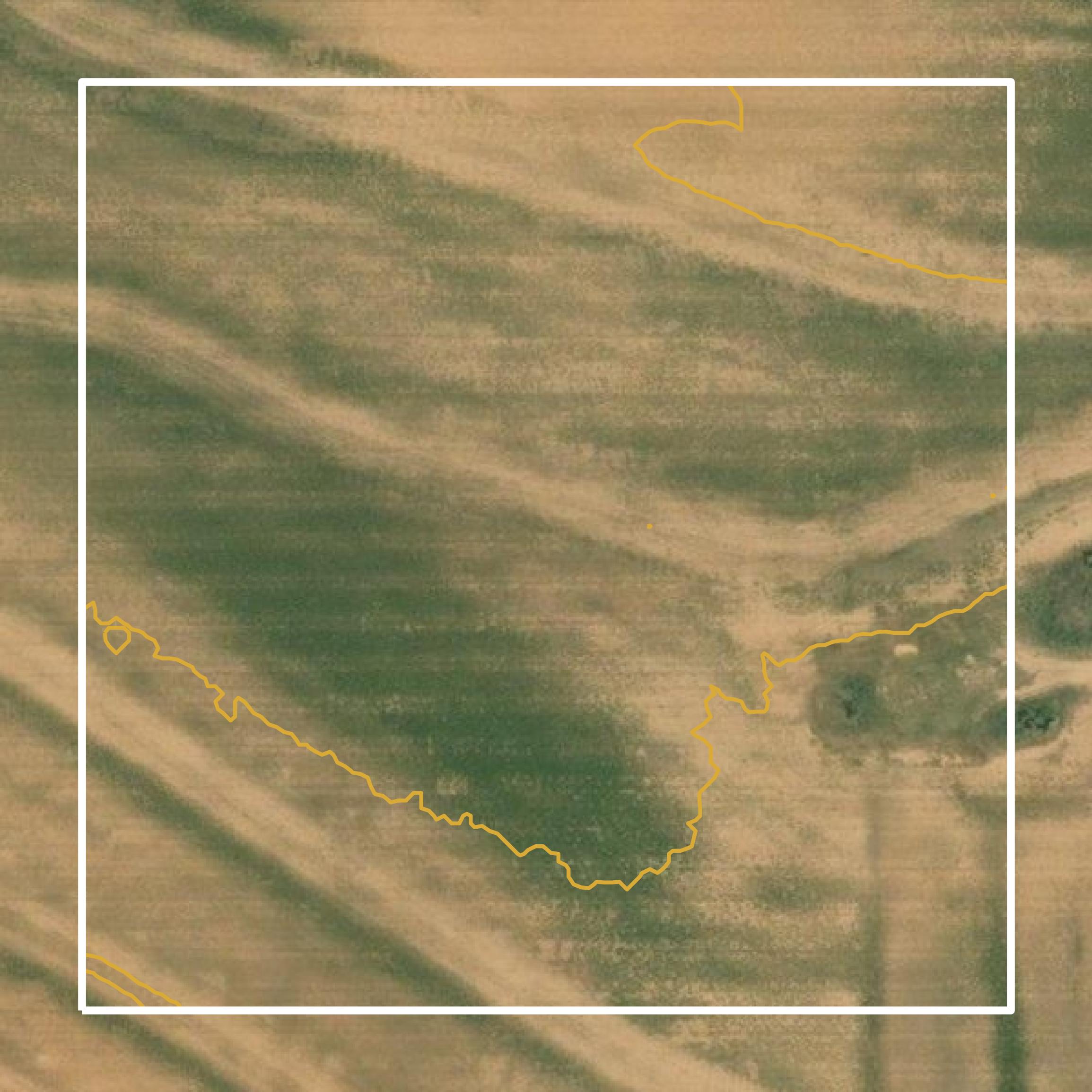 This image shows a contour map in Collingsworth County created using GIS data in Equator.