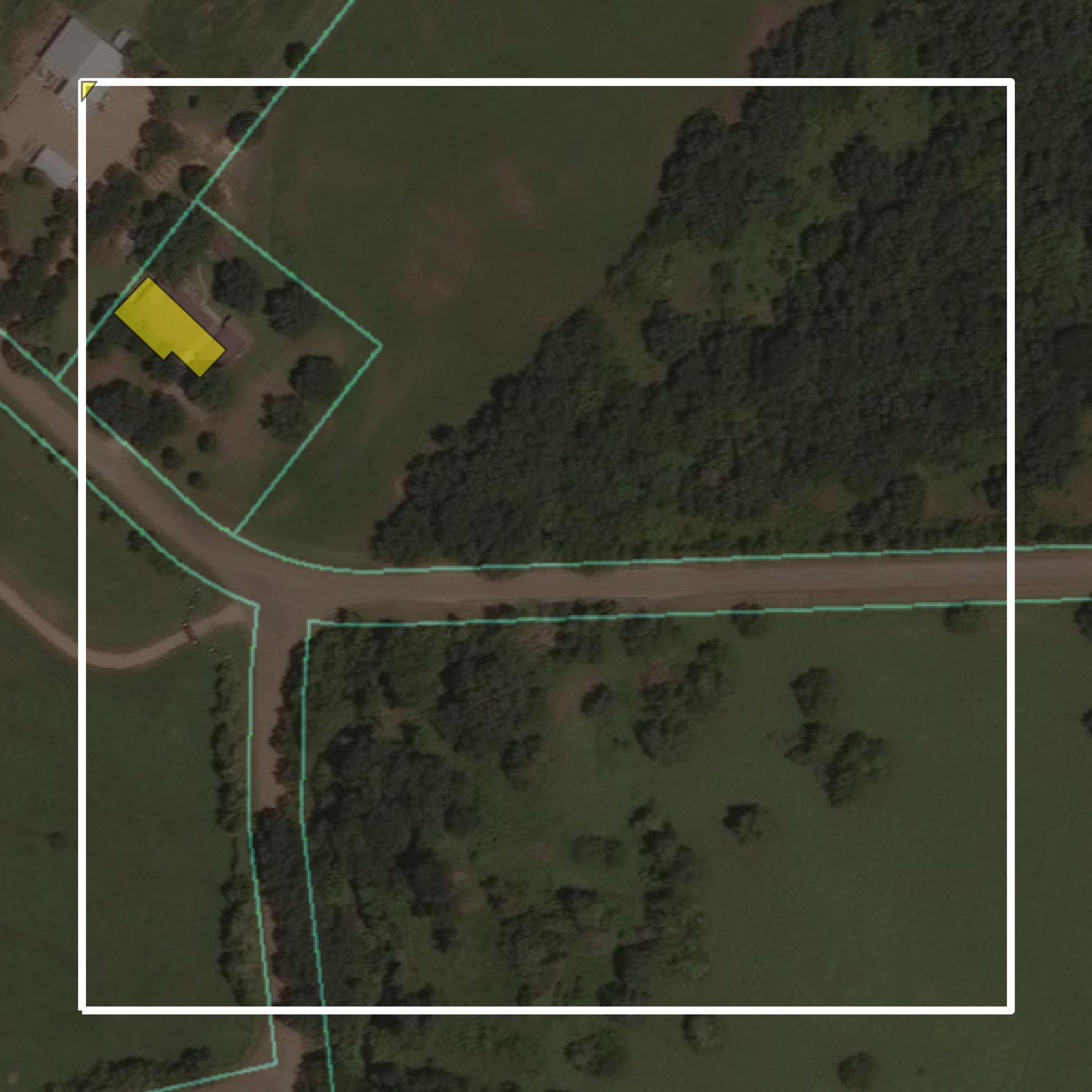 This image shows parcel and building data in Colorado County created using GIS data in Equator.