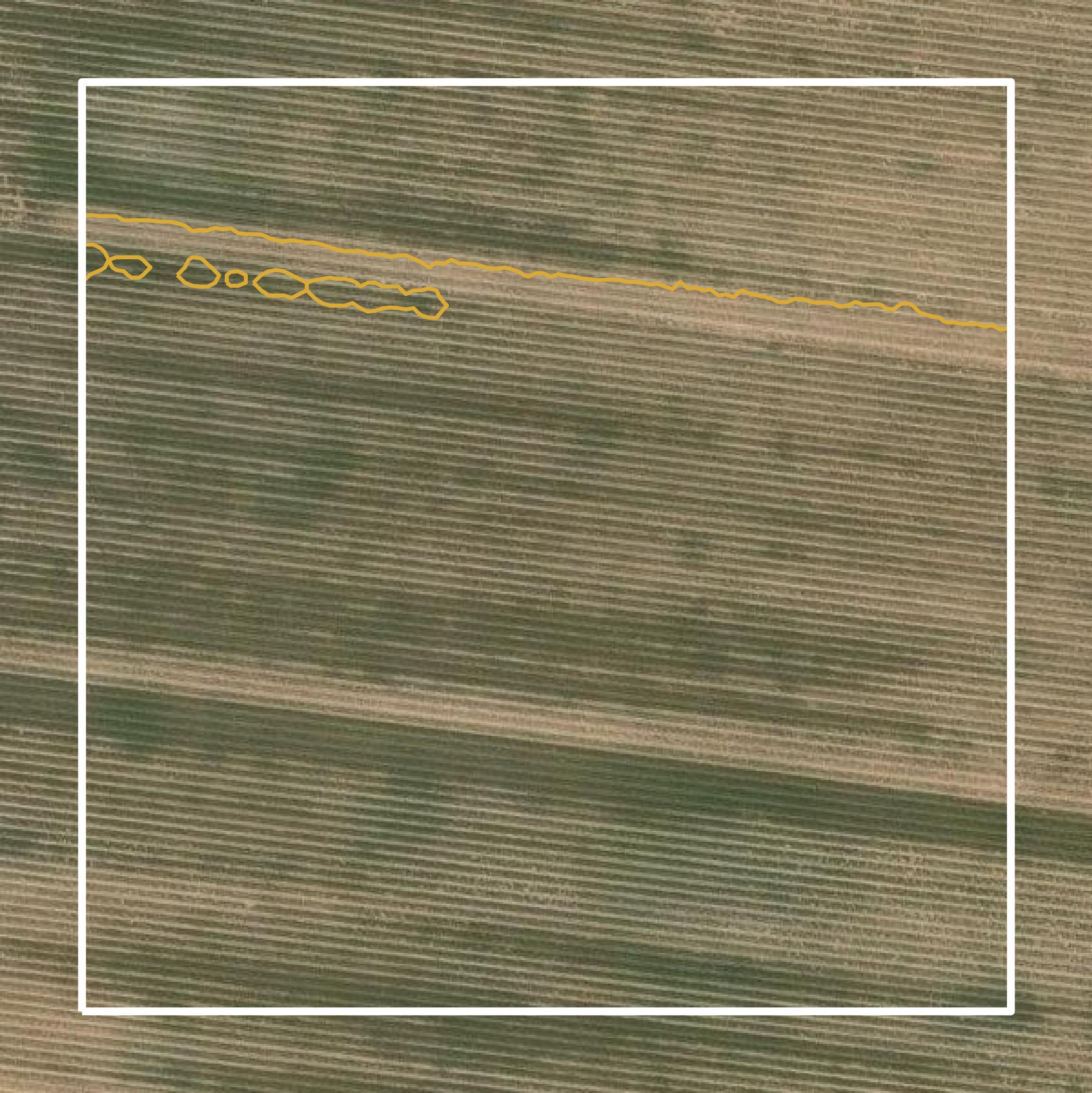 This image shows a contour map in Concho County created using GIS data in Equator.