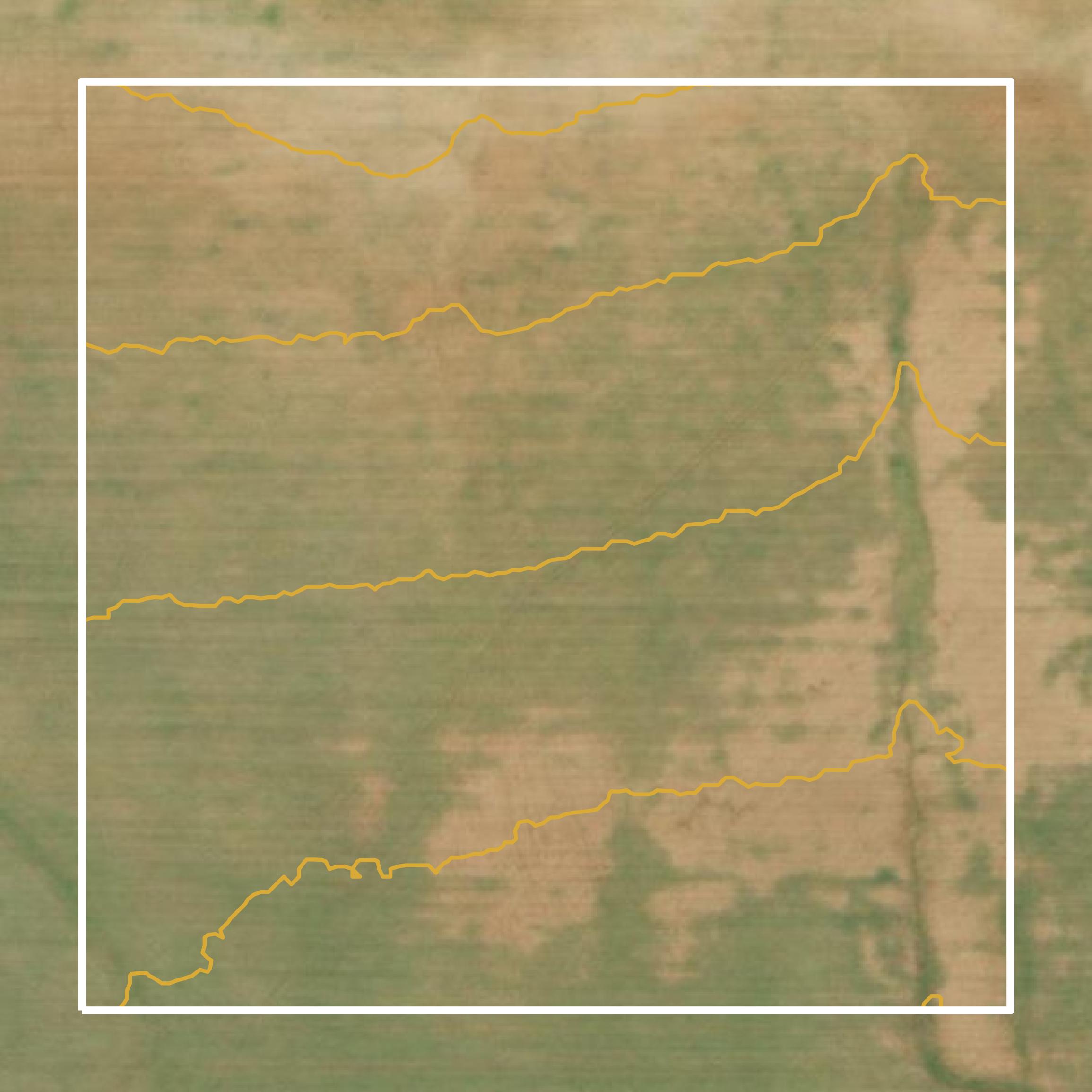 This image shows a contour map in Cottle County created using GIS data in Equator.