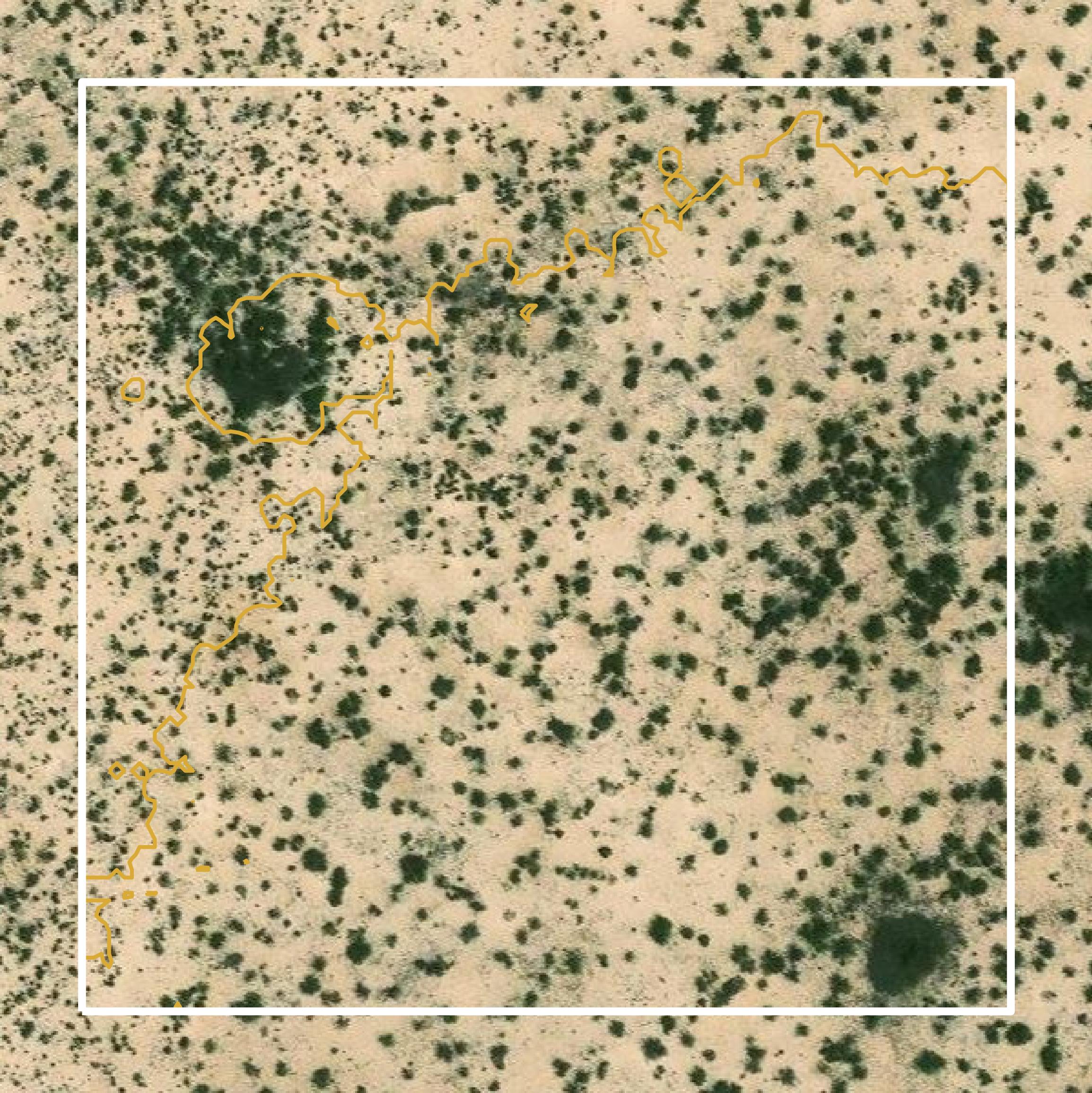 This image shows a contour map in Crane County created using GIS data in Equator.