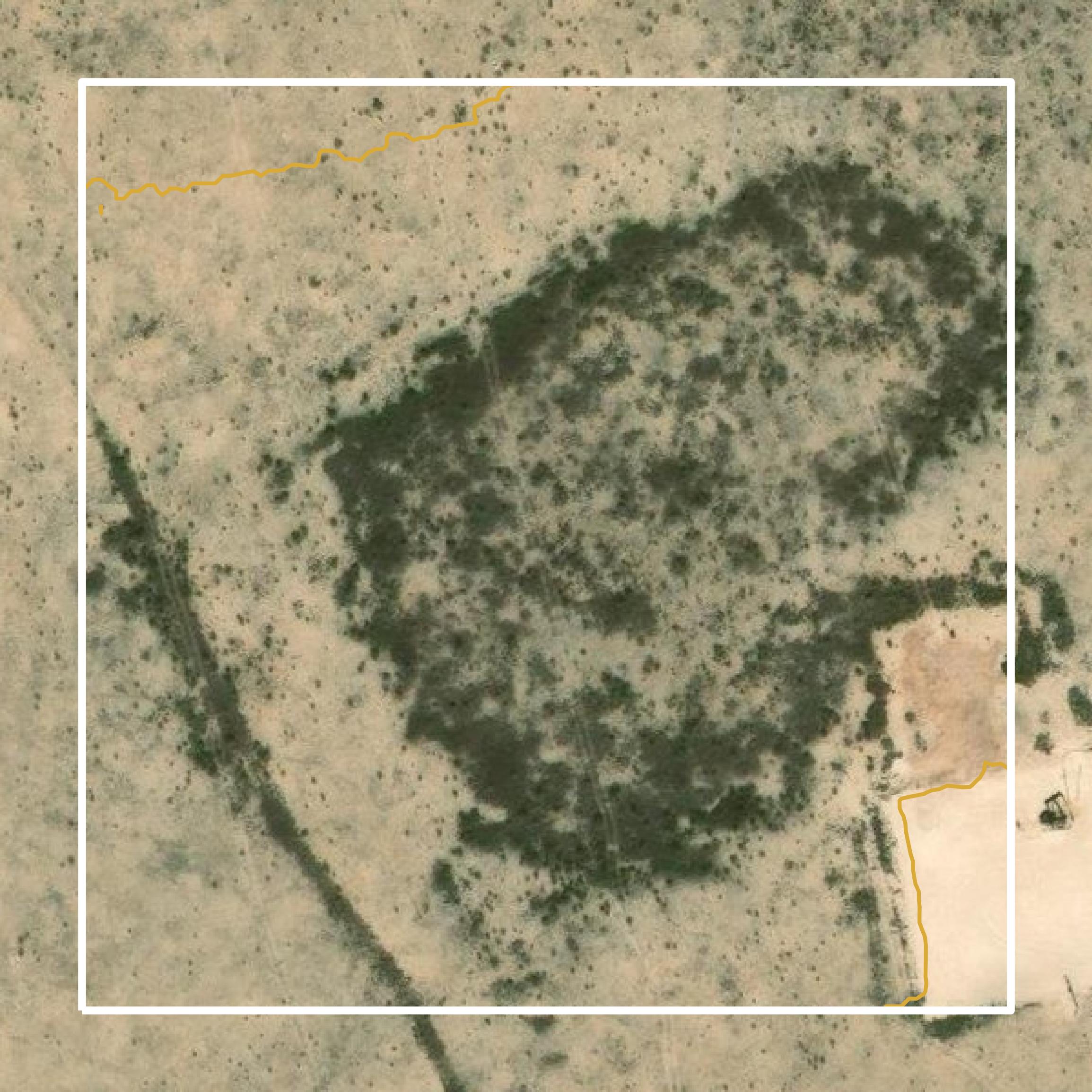 This image shows a contour map in Crane County created using GIS data in Equator.