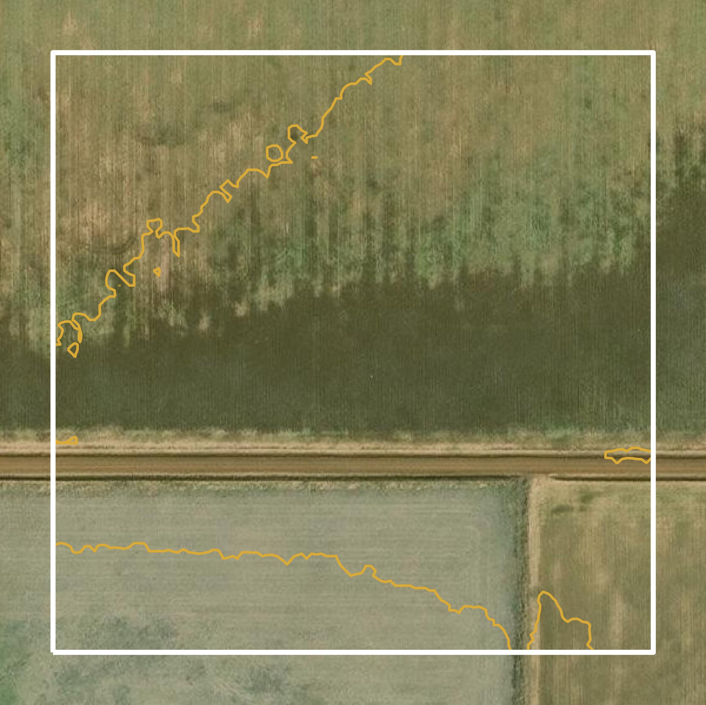 This image shows a contour map in Crosby County created using GIS data in Equator.