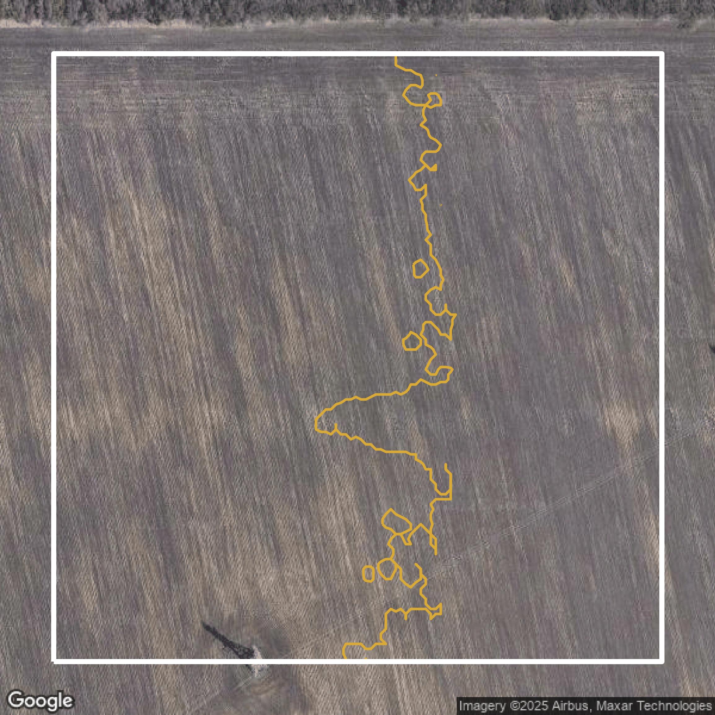 This image shows a contour map in Dallas County created using GIS data in Equator.