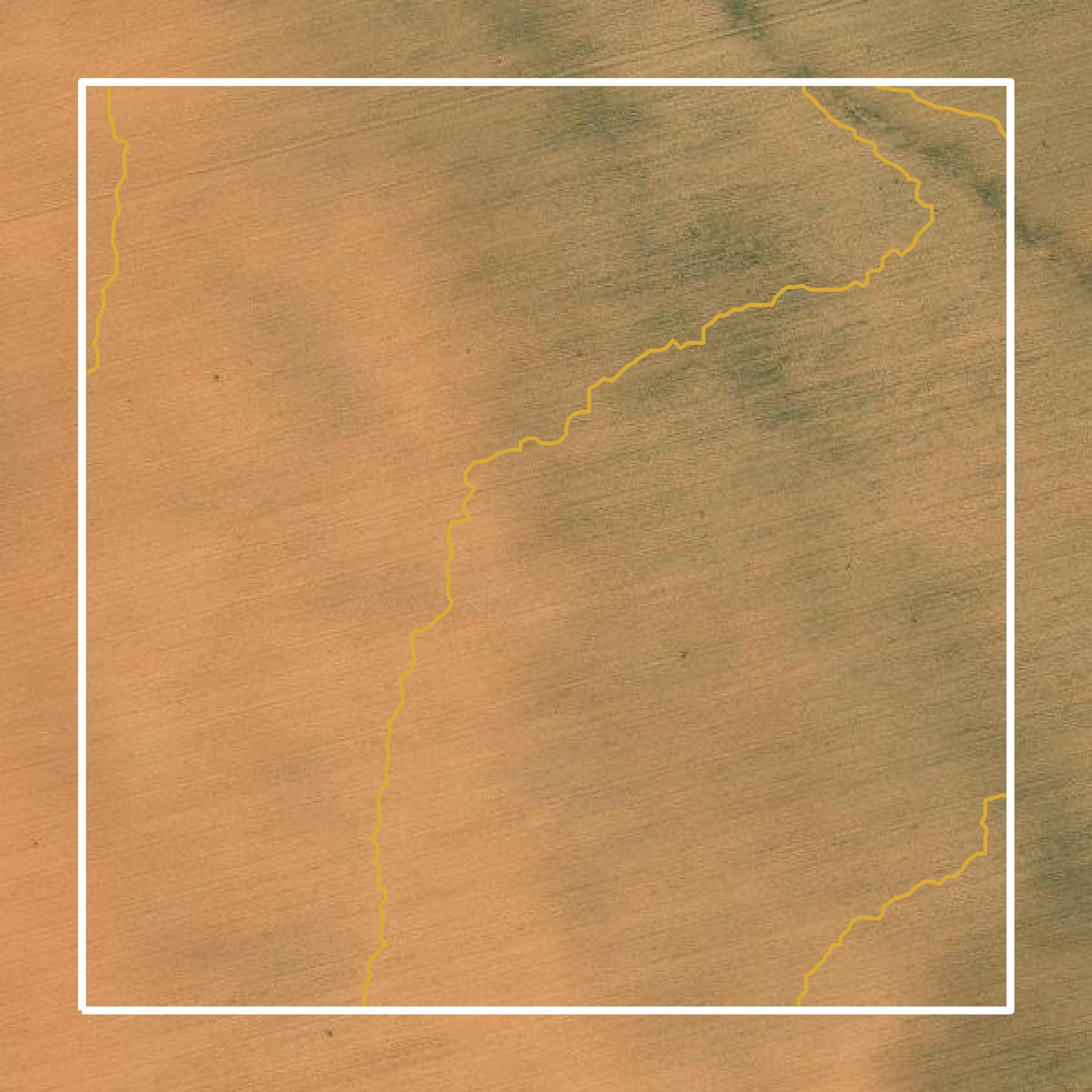 This image shows a contour map in Dawson County created using GIS data in Equator.