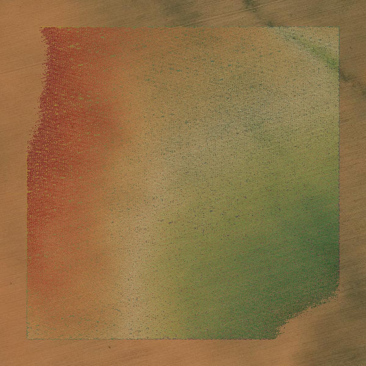 This image shows a LiDAR point cloud in Dawson County created using GIS data in Equator.