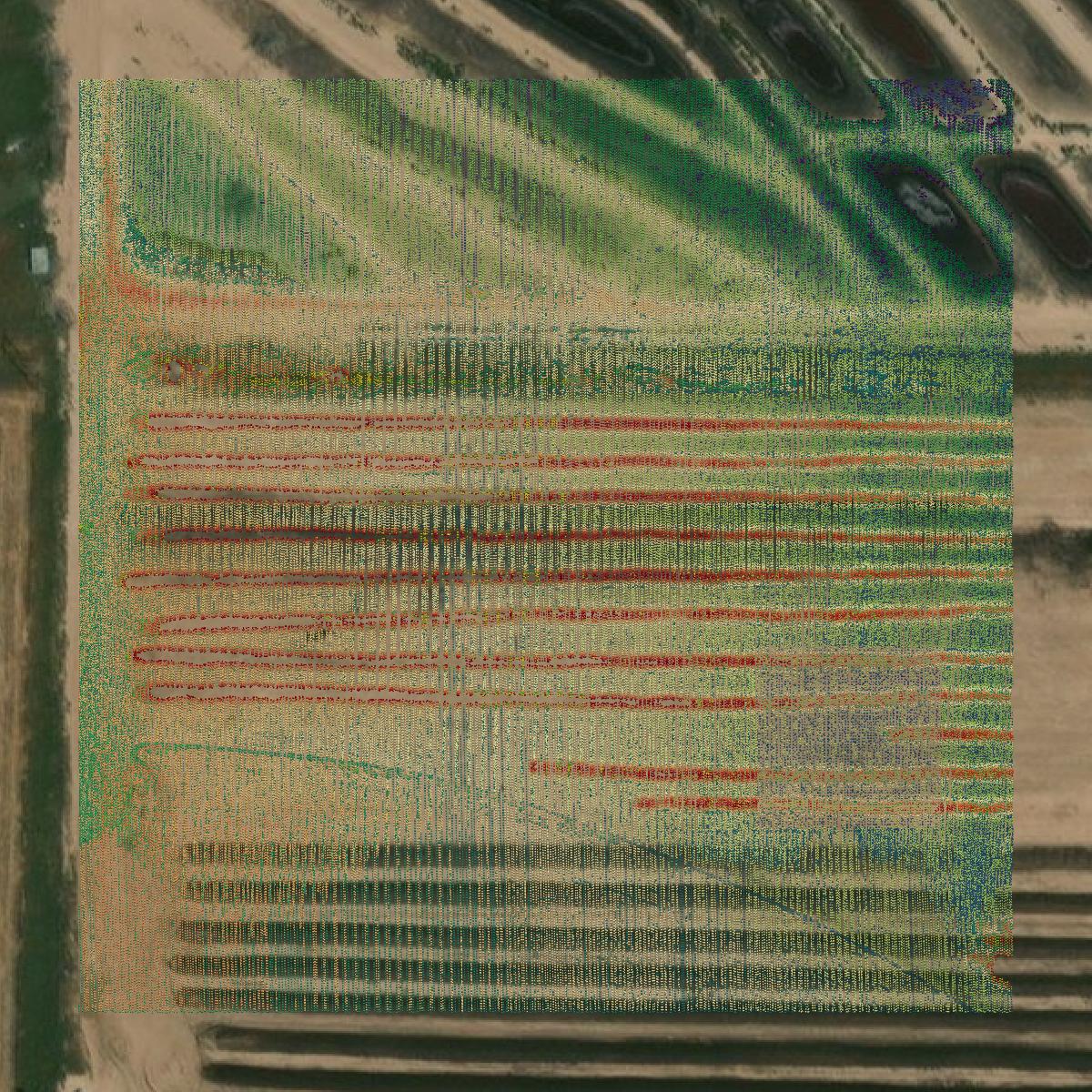 This image shows a LiDAR point cloud in Deaf Smith County created using GIS data in Equator.