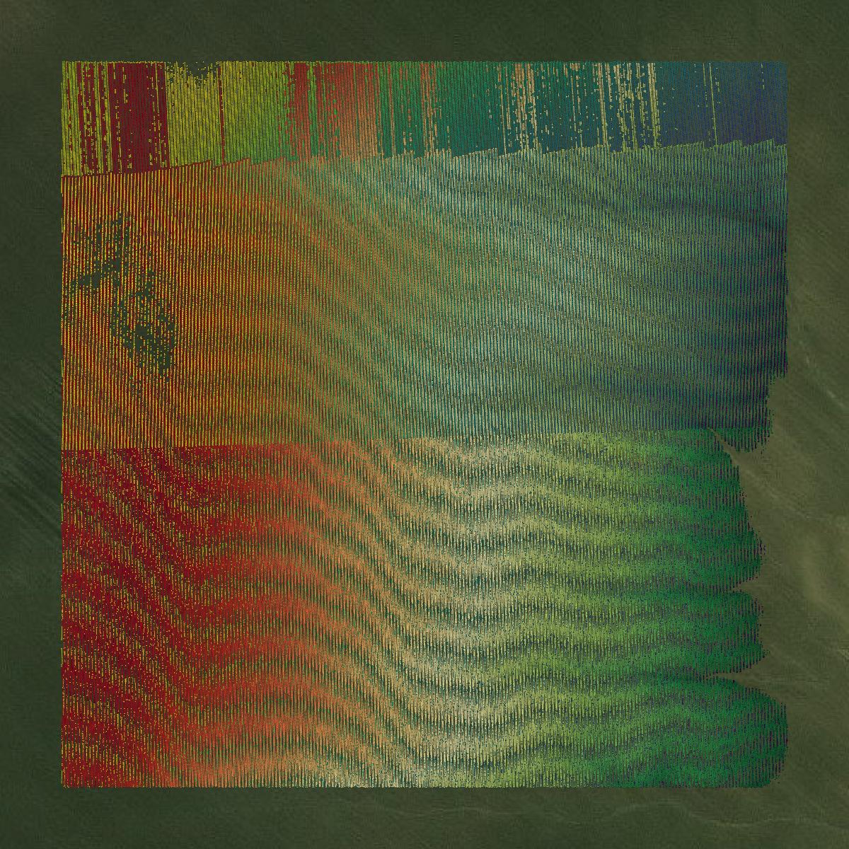 This image shows a LiDAR point cloud in Delta County created using GIS data in Equator.