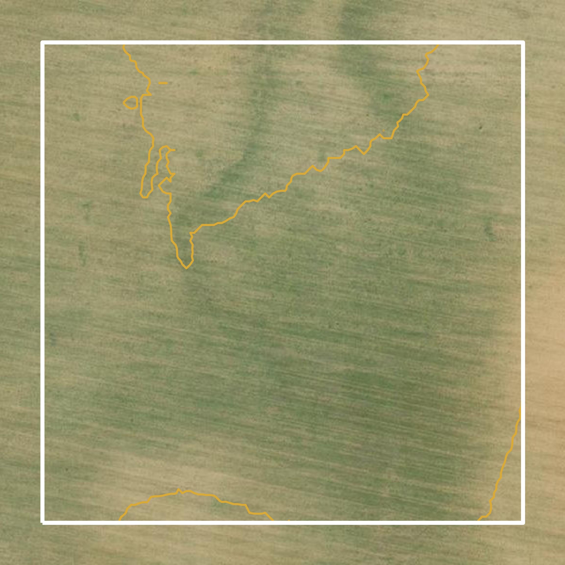 This image shows a contour map in Dickens County created using GIS data in Equator.