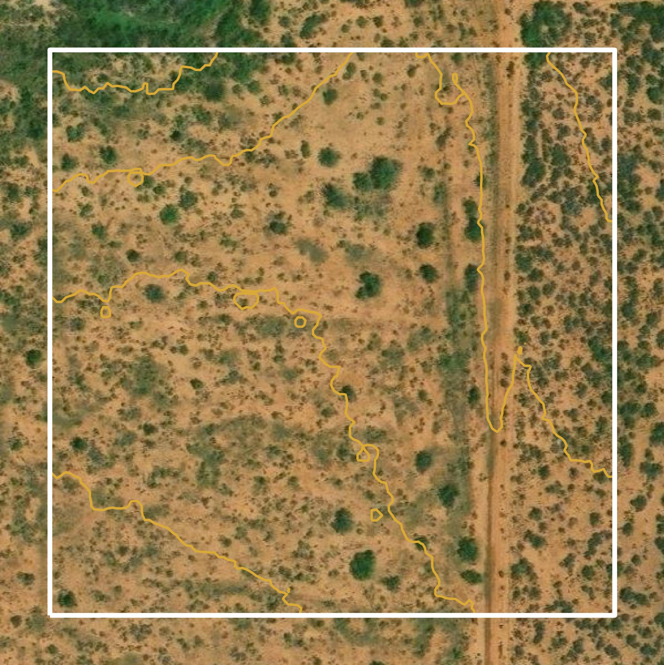 This image shows a contour map in Dimmit County created using GIS data in Equator.