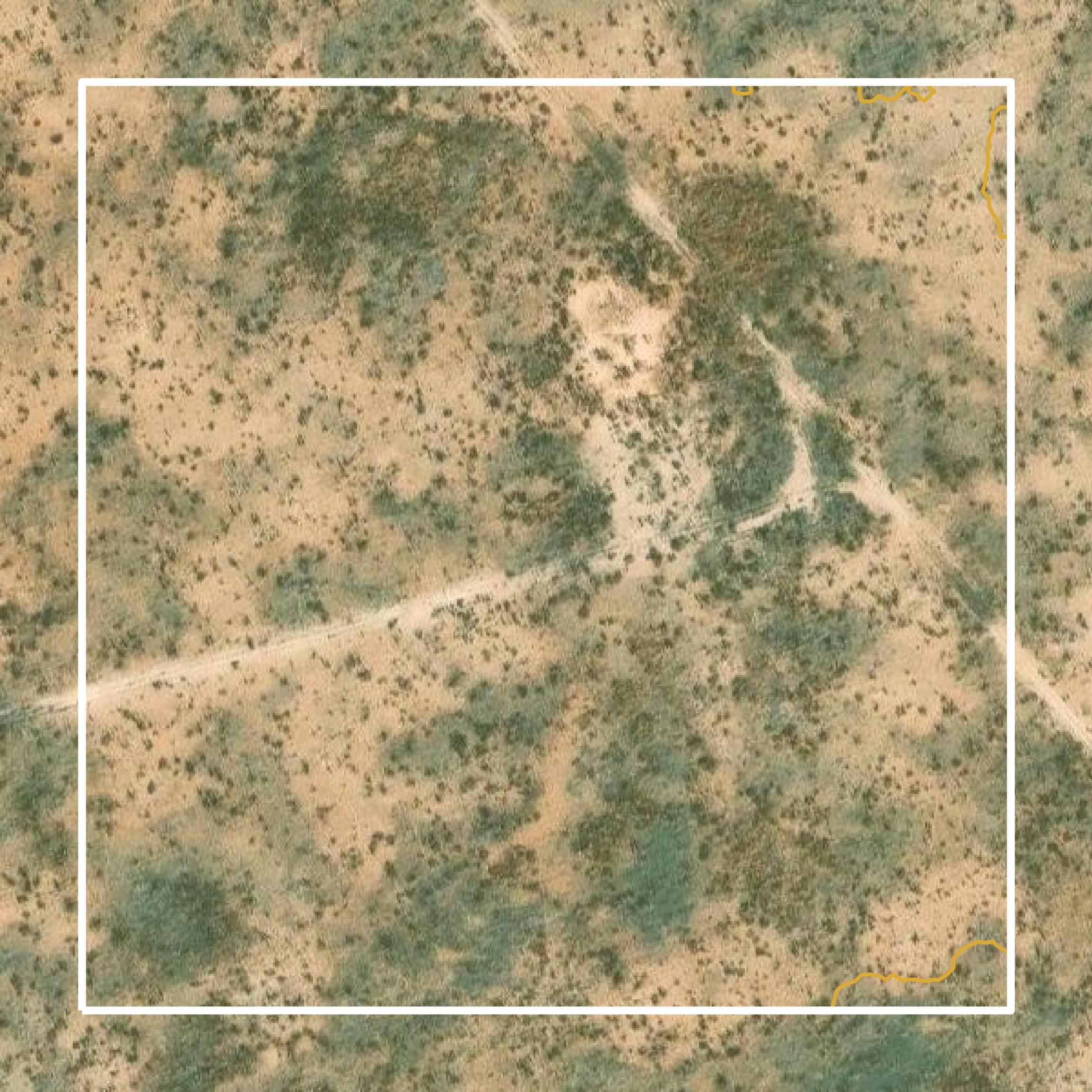 This image shows a contour map in Ector County created using GIS data in Equator.