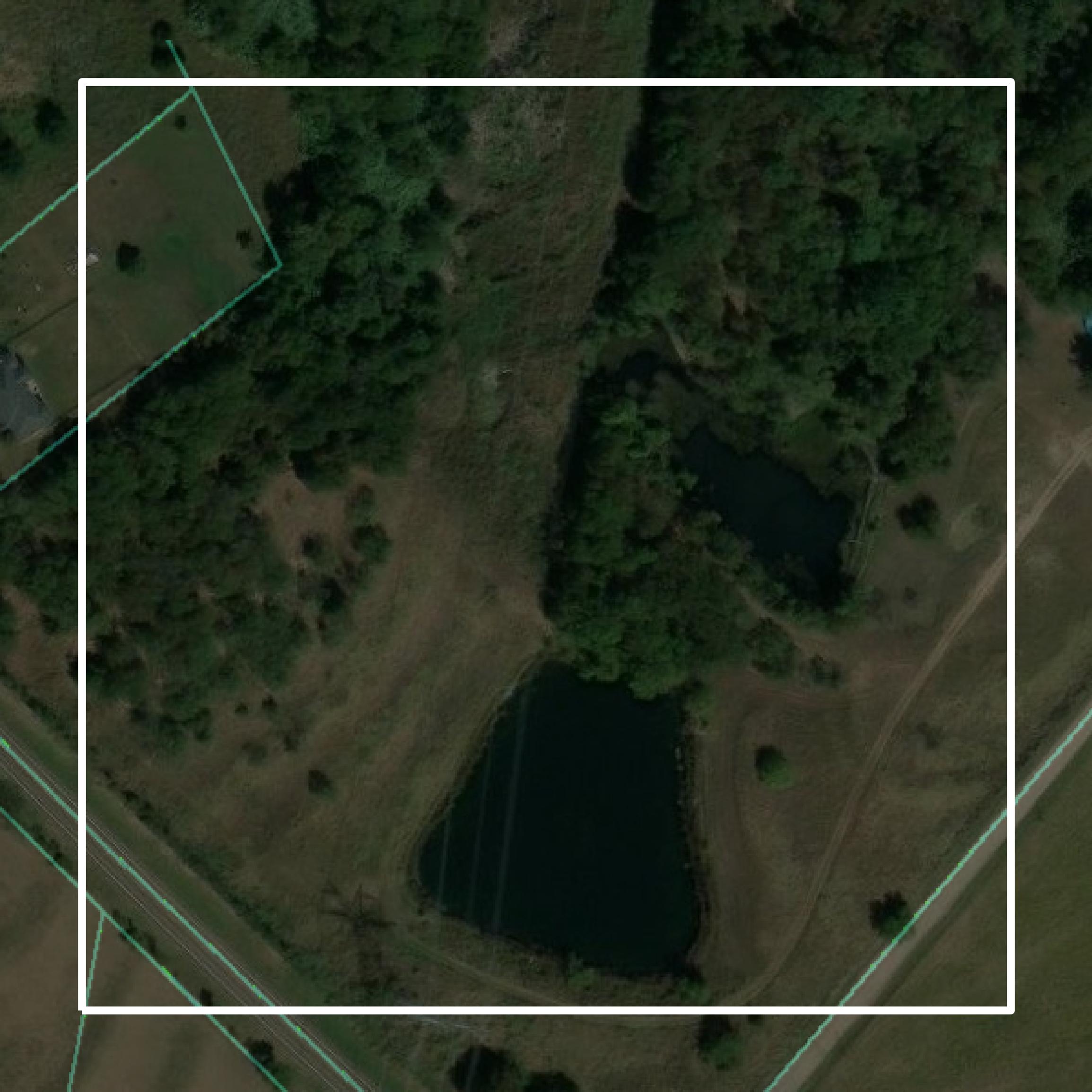 This image shows parcel and building data in Ellis County created using GIS data in Equator.