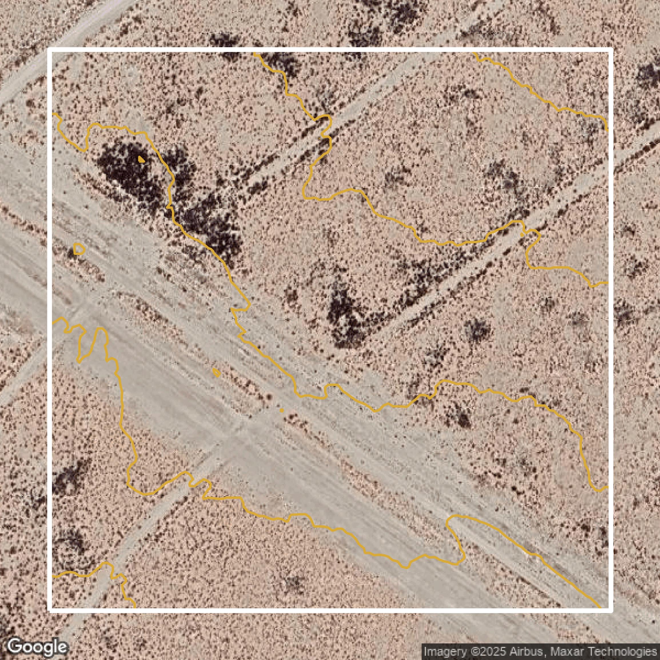 This image shows a contour map in El Paso County created using GIS data in Equator.