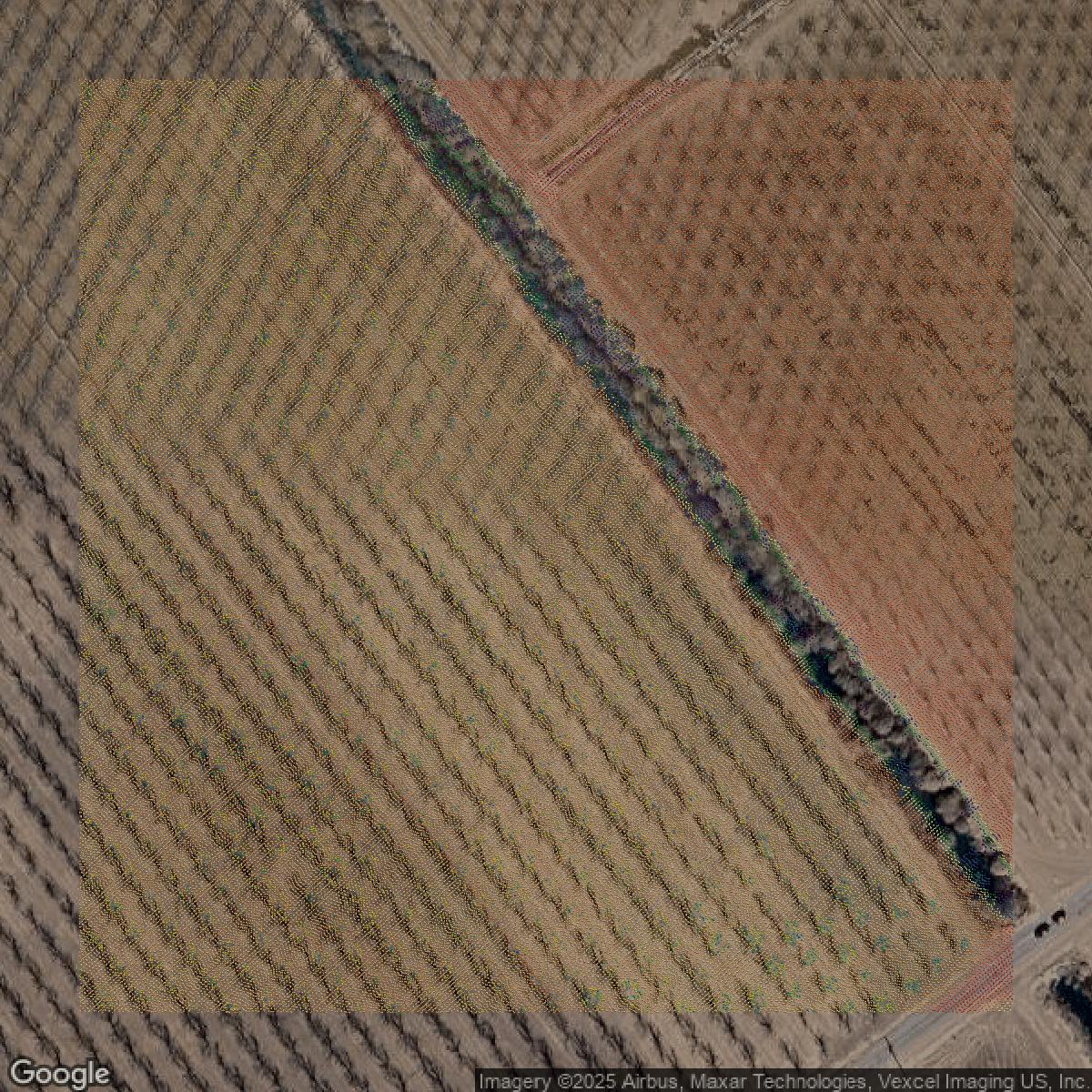 This image shows a LiDAR point cloud in El Paso County created using GIS data in Equator.